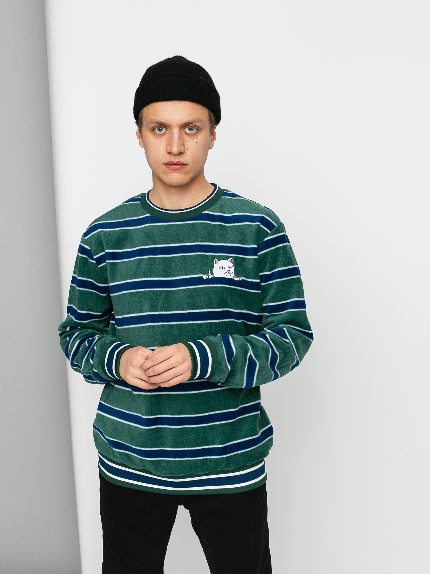 Sweter RipNDip Peeking Nermal (hunter/navy)