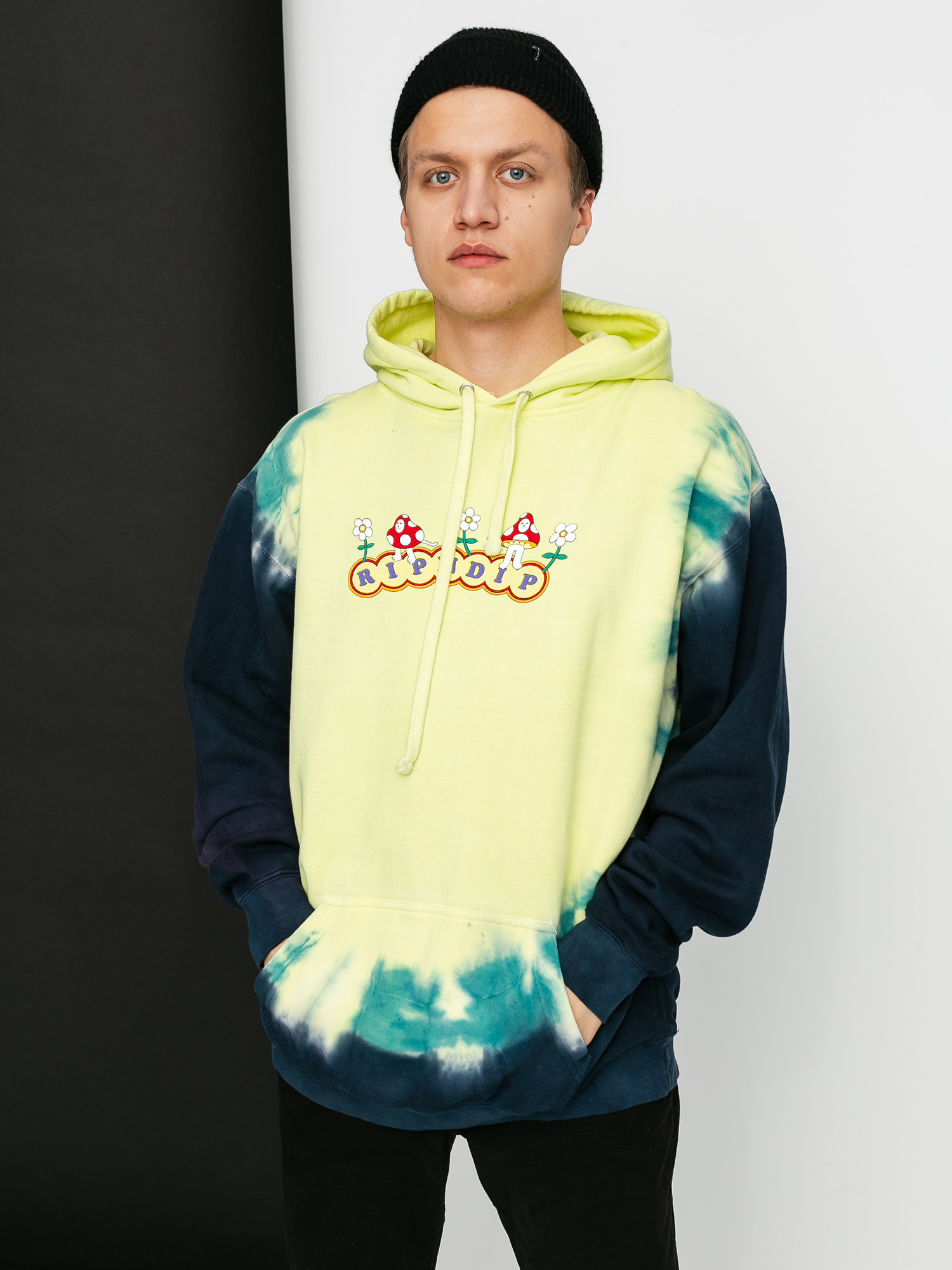 Bluza z kapturem RipNDip Utopia HD (navy/teal u dye)