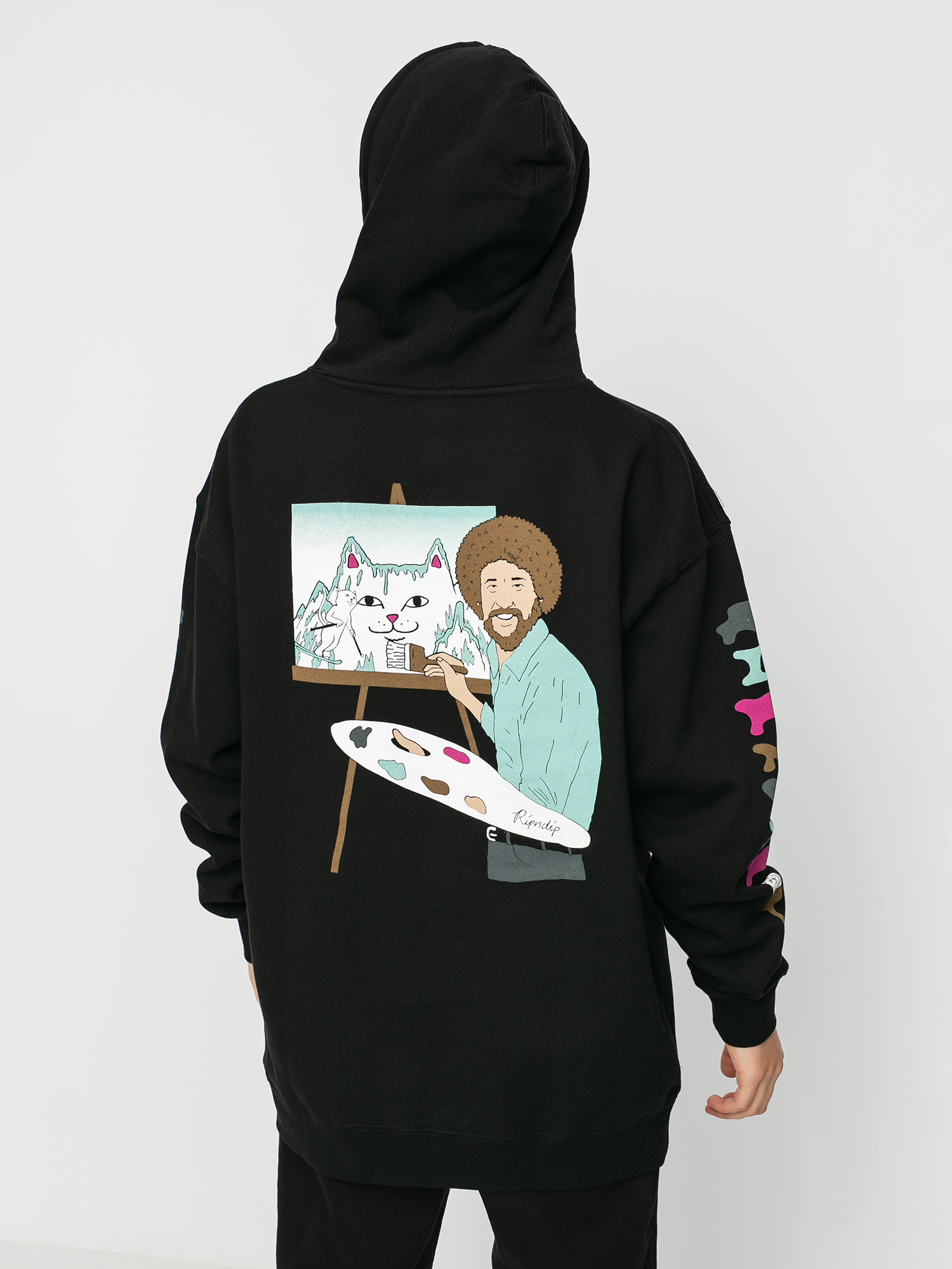 Bluza z kapturem RipNDip Beautiful Mountain HD (black)