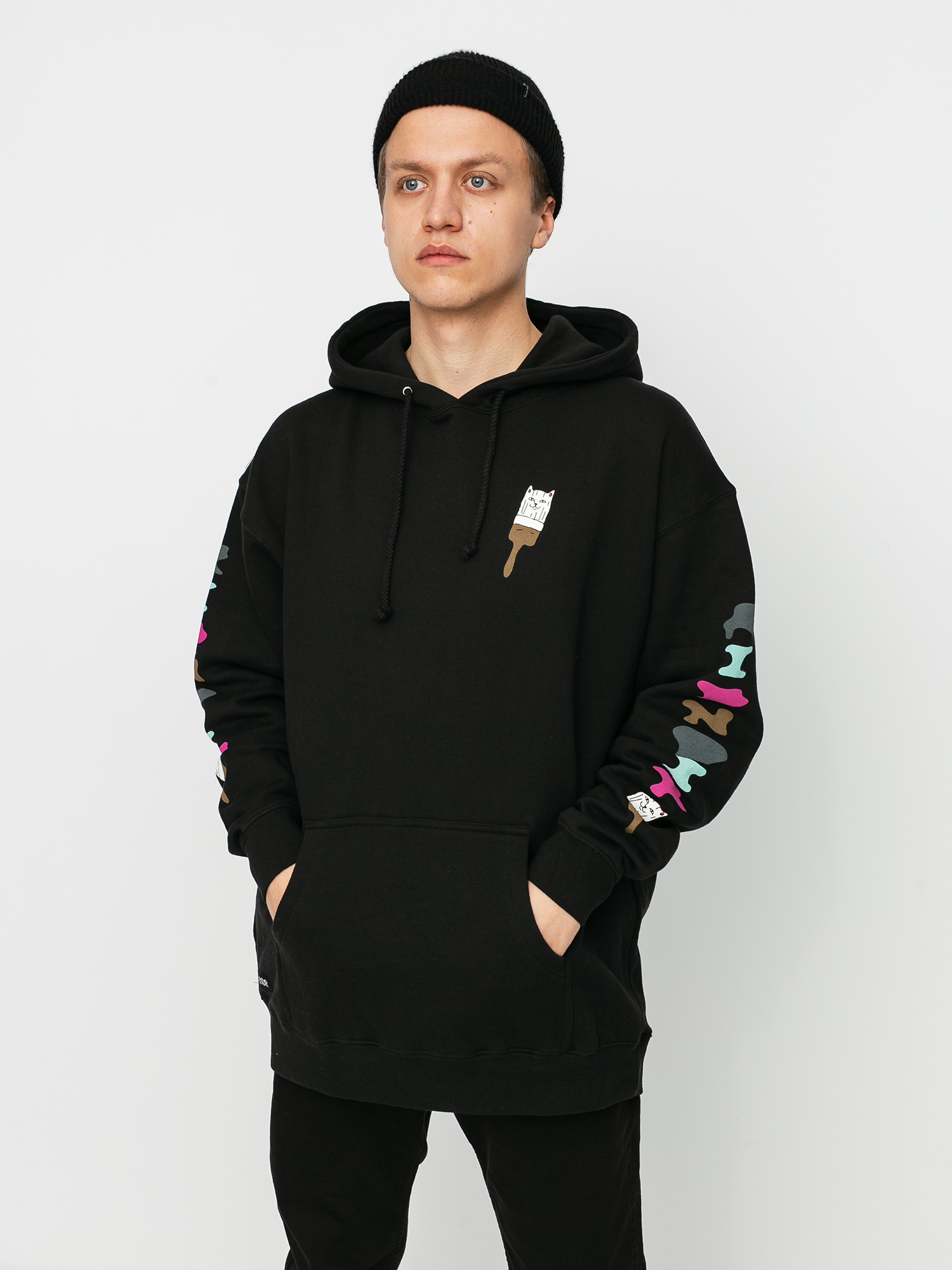 Bluza z kapturem RipNDip Beautiful Mountain HD (black)