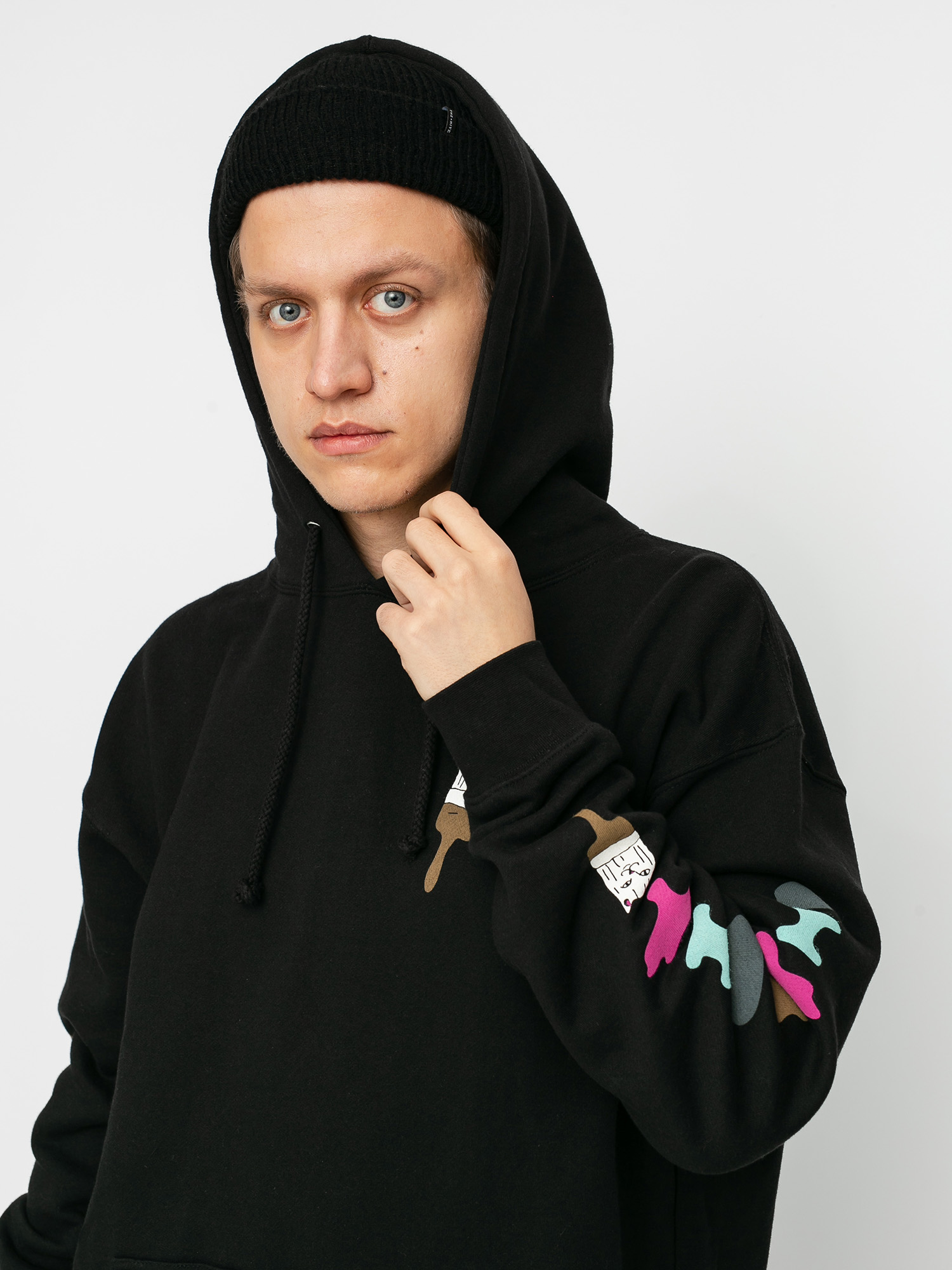 Bluza z kapturem RipNDip Beautiful Mountain HD (black)