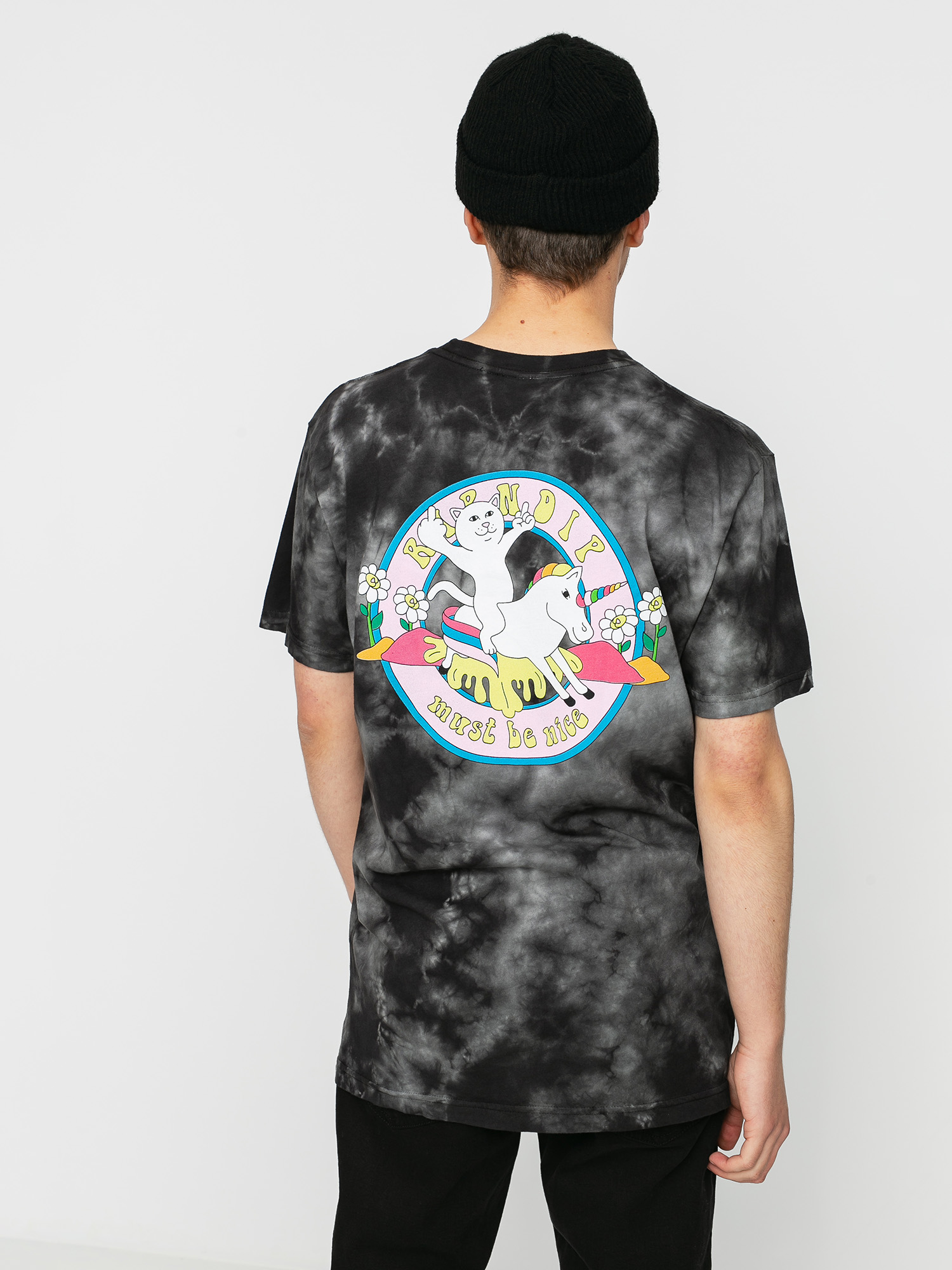 T-shirt RipNDip Unicorn Rider (black lightning wash)