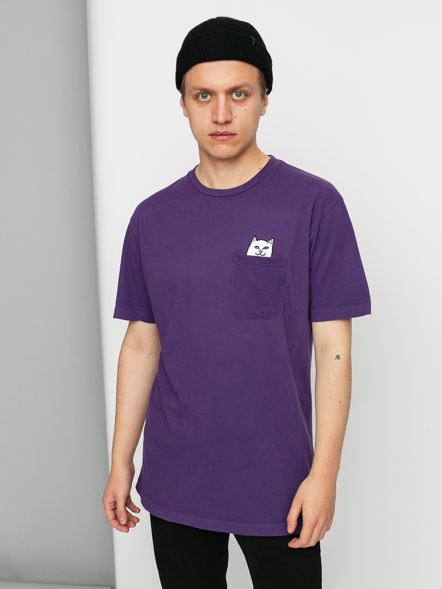 T-shirt RipNDip Lord Nermal Pocket (purple)