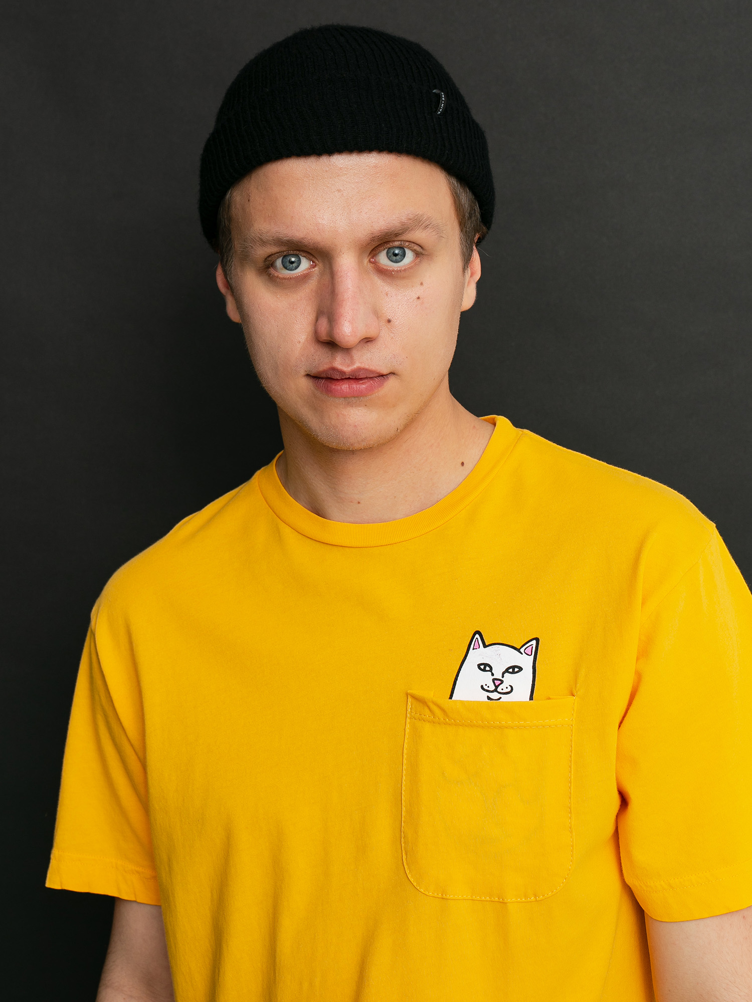 T-shirt RipNDip Lord Nermal Pocket (gold)