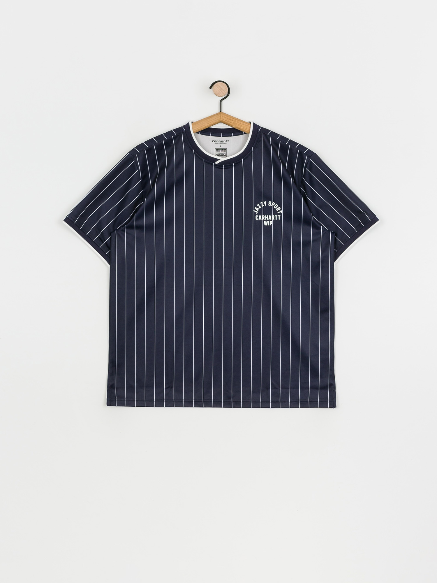 T-shirt Carhartt WIP X Relevant Parties Jazzy Sport Jersey (navy/white stripes)