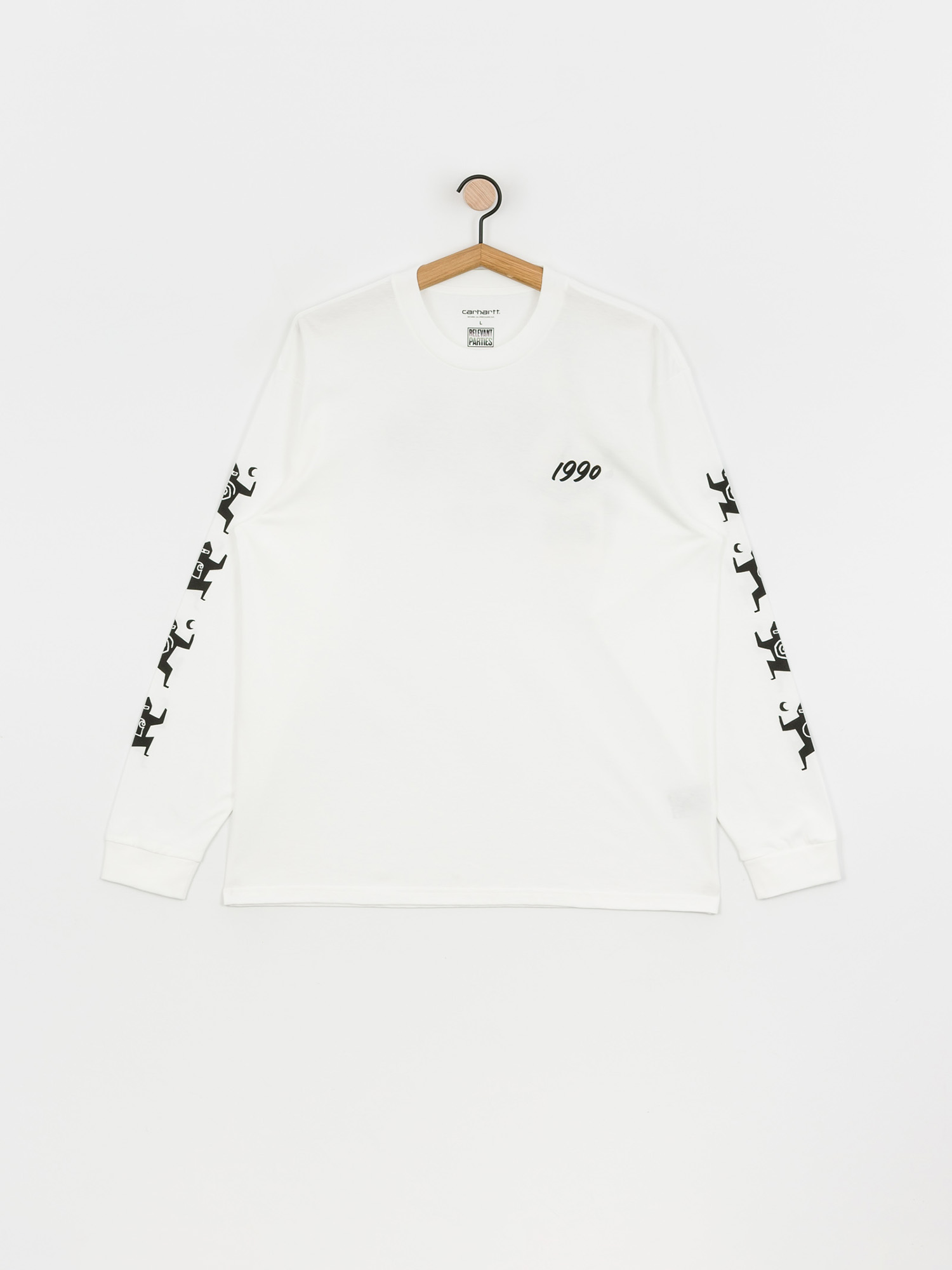 Longsleeve Carhartt WIP X Relevant Parties Ninja Tune (white/black)
