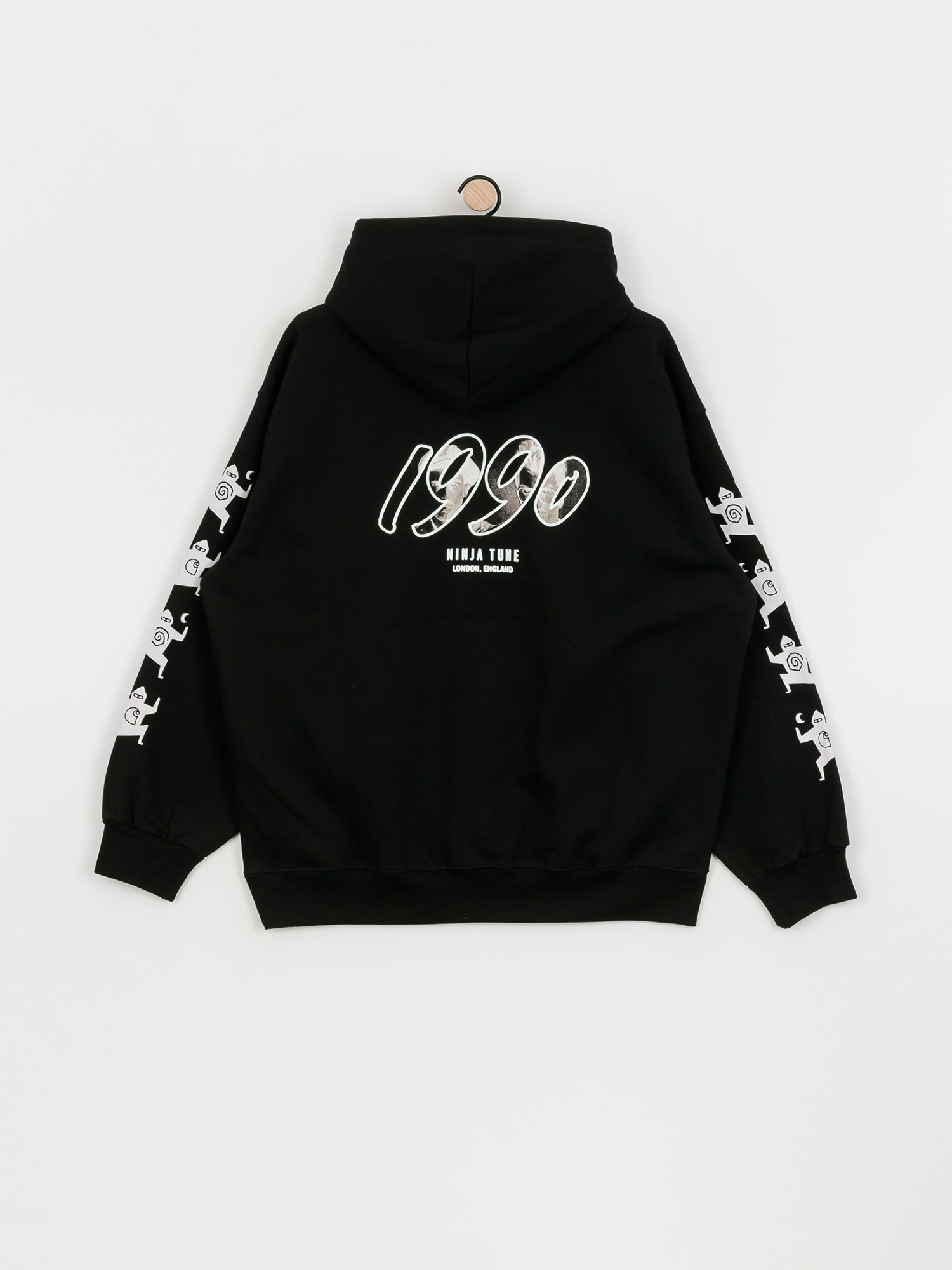 Bluza z kapturem Carhartt WIP X Relevant Parties Ninja Tune HD (black/white)