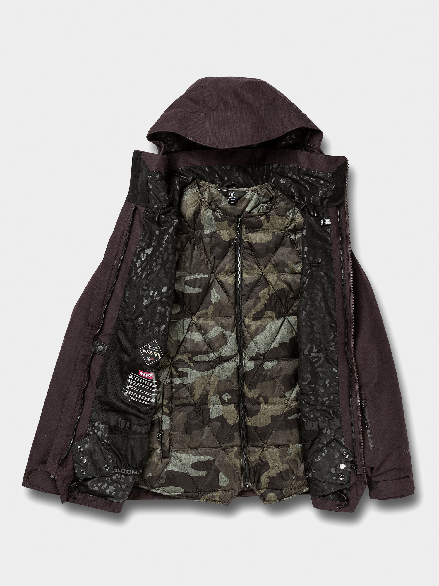 Damska Kurtka snowboardowa Volcom Iris 3 In 1 Gore (black red)