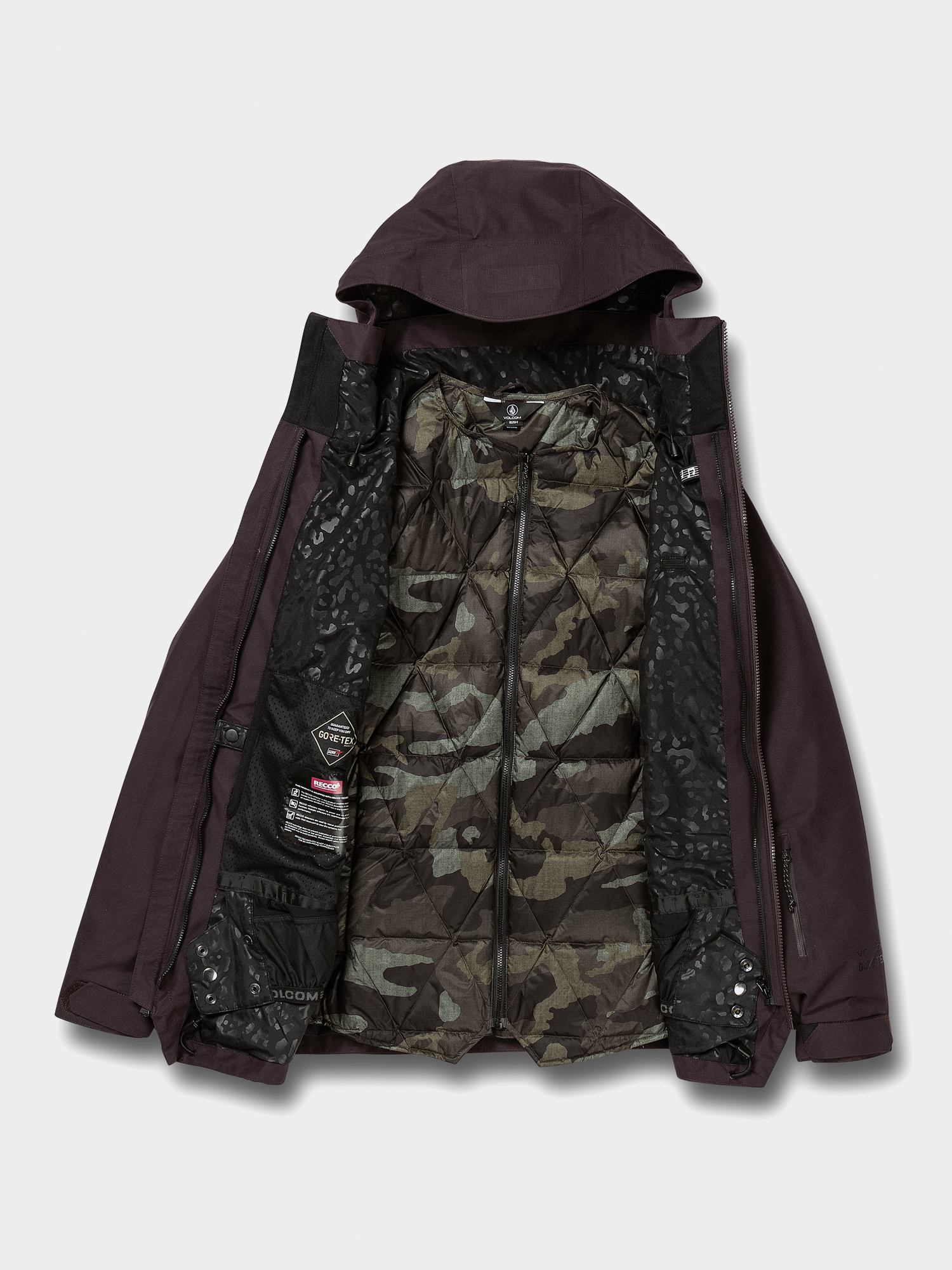Damska Kurtka snowboardowa Volcom Iris 3 In 1 Gore (black red)