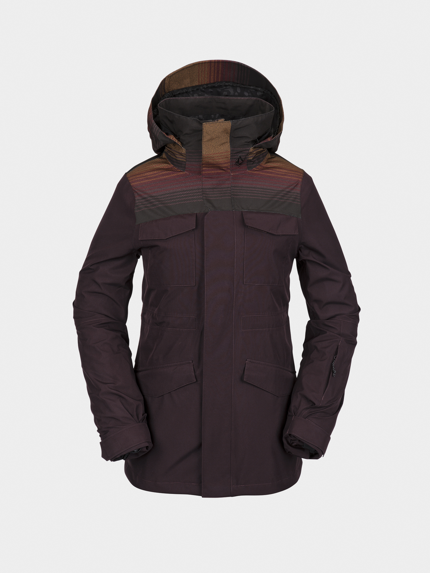 Damska Kurtka snowboardowa Volcom Leda Gore Tex (black red)