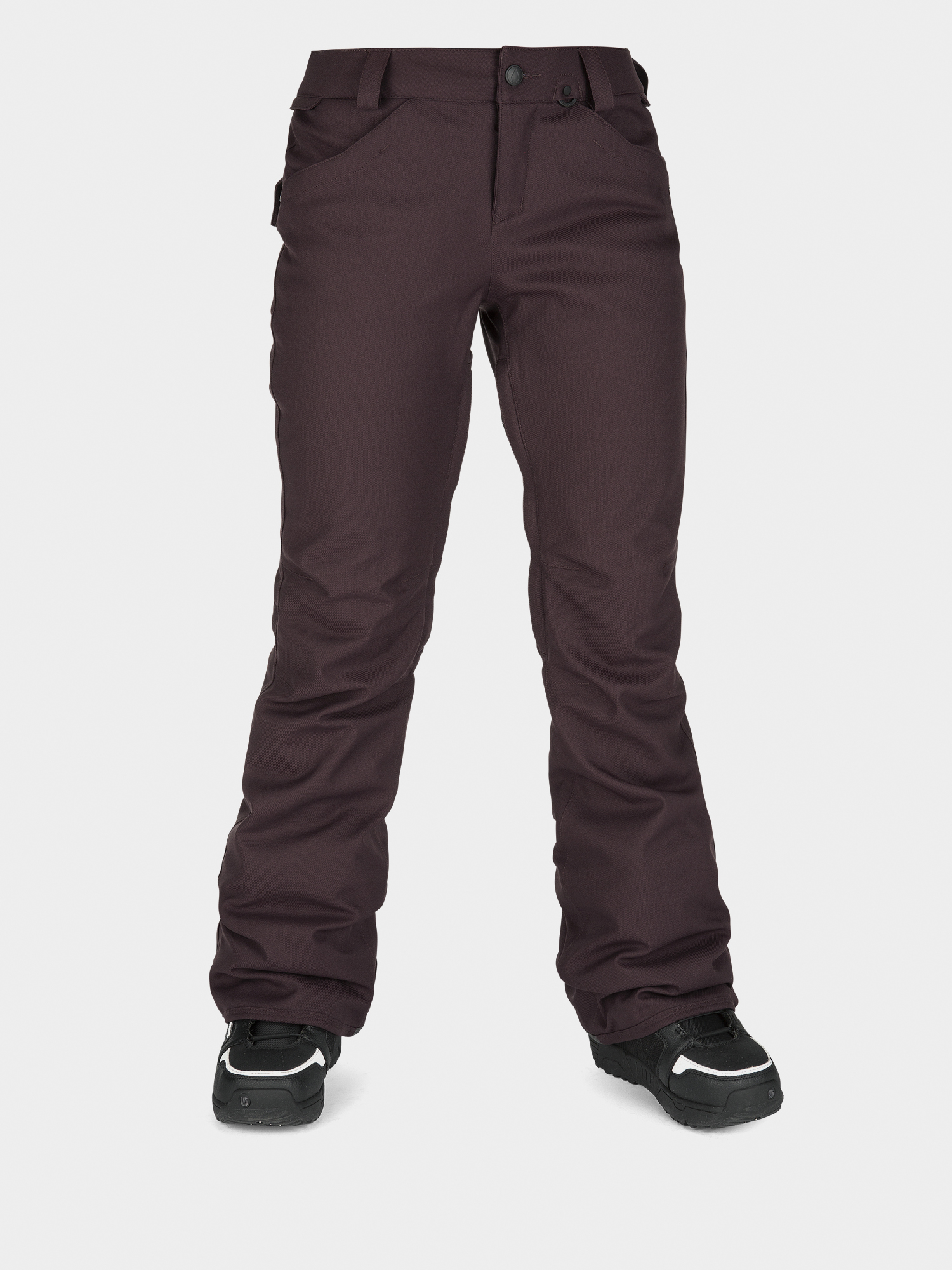 Damskie Spodnie snowboardowe Volcom Grail 3D Stretch (black red)