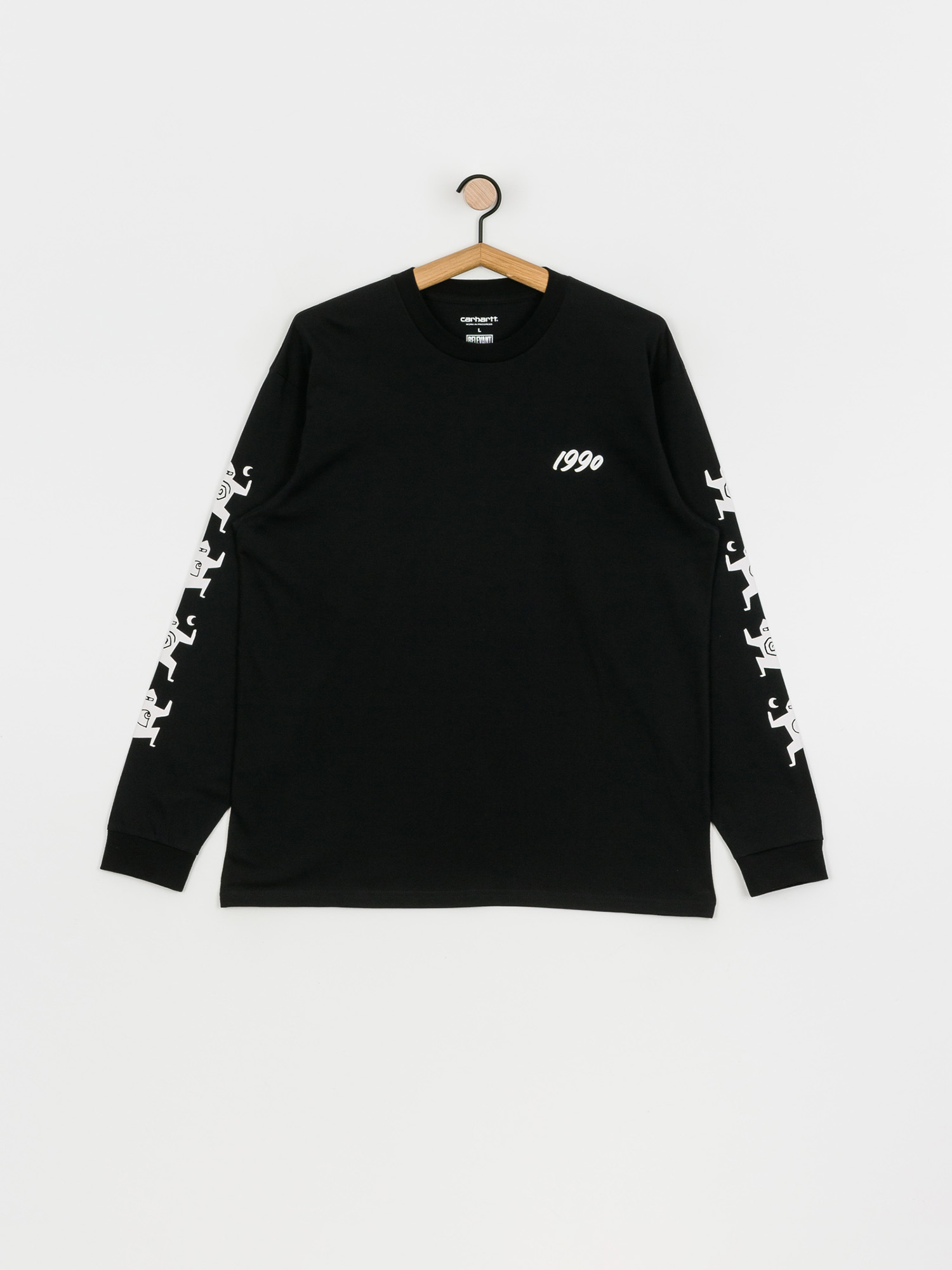Longsleeve Carhartt WIP X Relevant Parties Ninja Tune (black/white)