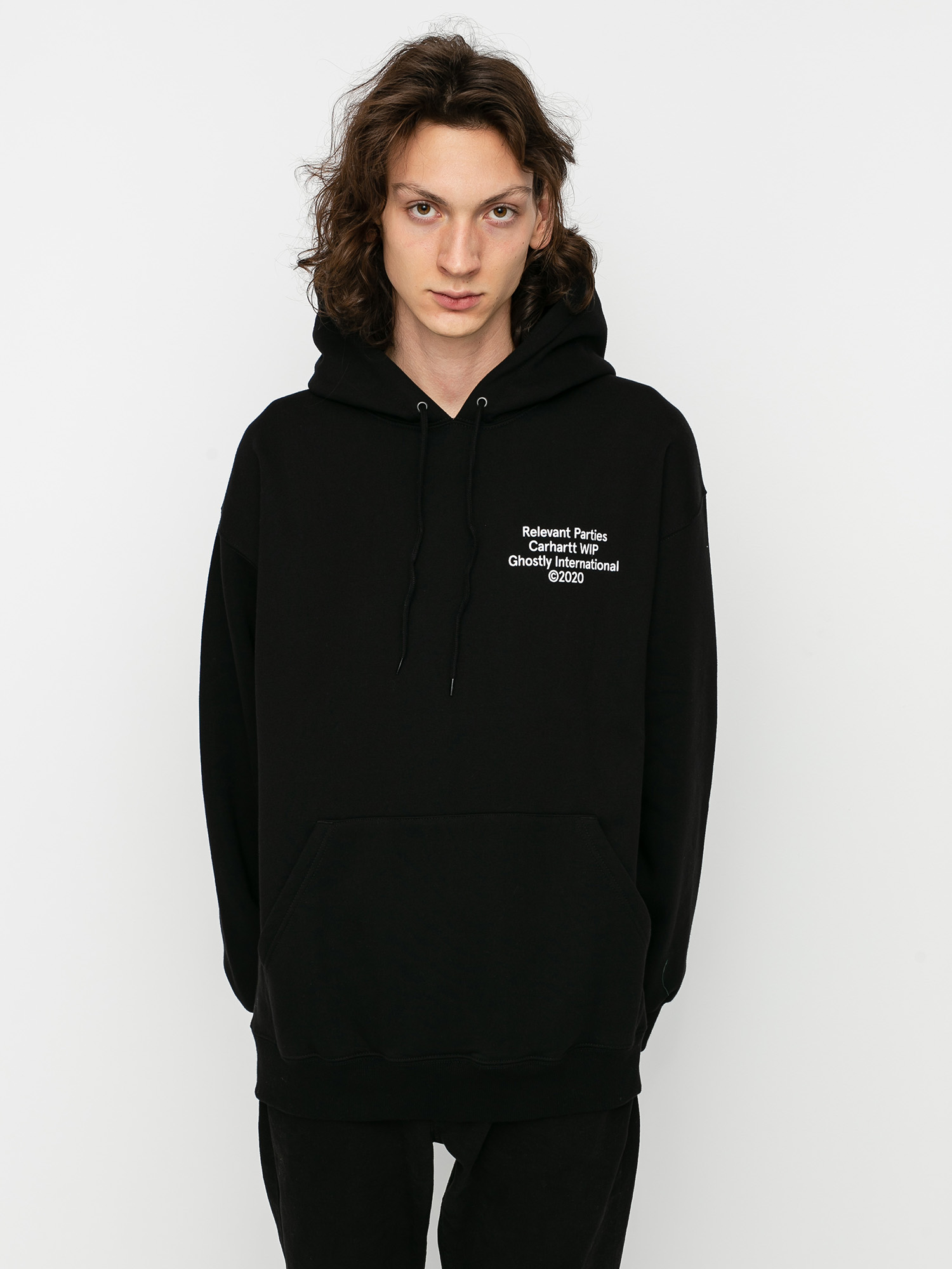 Bluza z kapturem Carhartt WIP X Relevant Parties Ghostly HD (black)