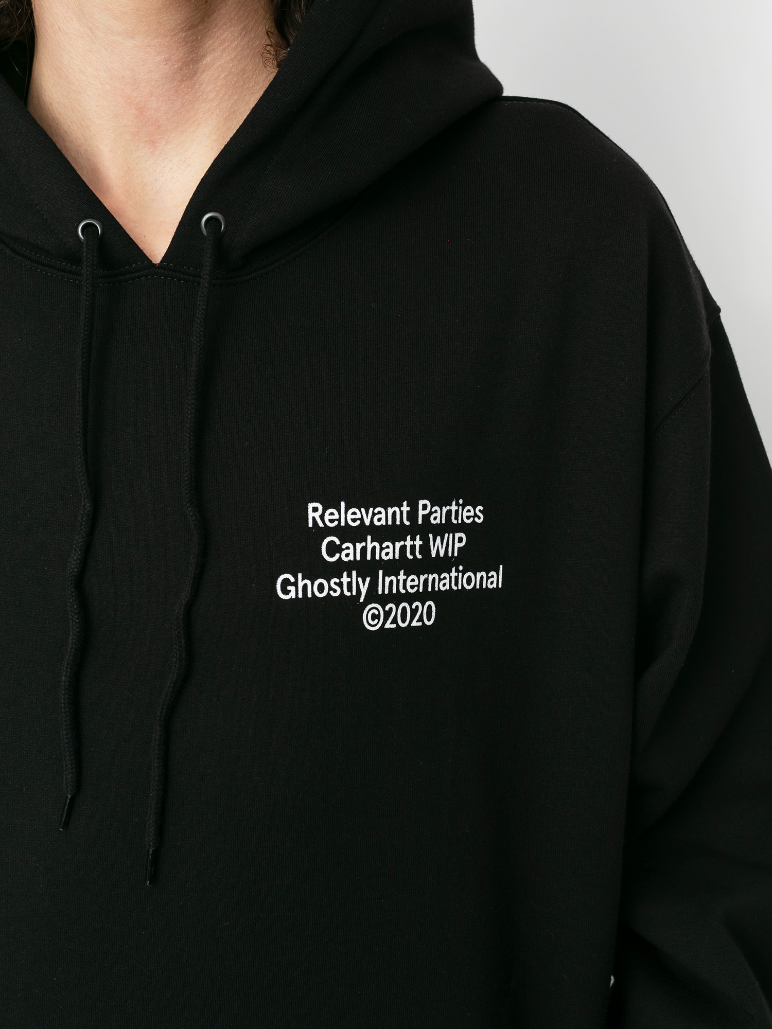 Bluza z kapturem Carhartt WIP X Relevant Parties Ghostly HD (black)