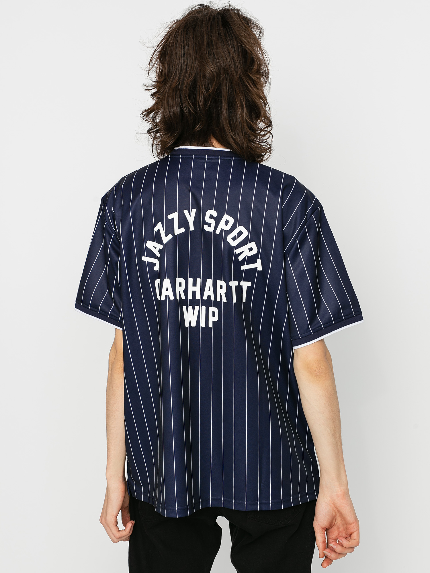 T-shirt Carhartt WIP X Relevant Parties Jazzy Sport Jersey (navy/white stripes)