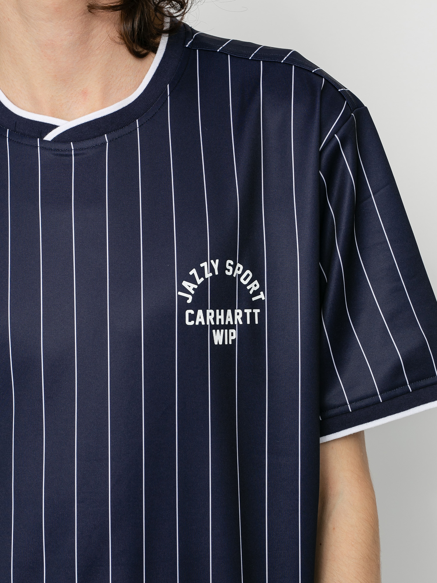 T-shirt Carhartt WIP X Relevant Parties Jazzy Sport Jersey (navy/white stripes)