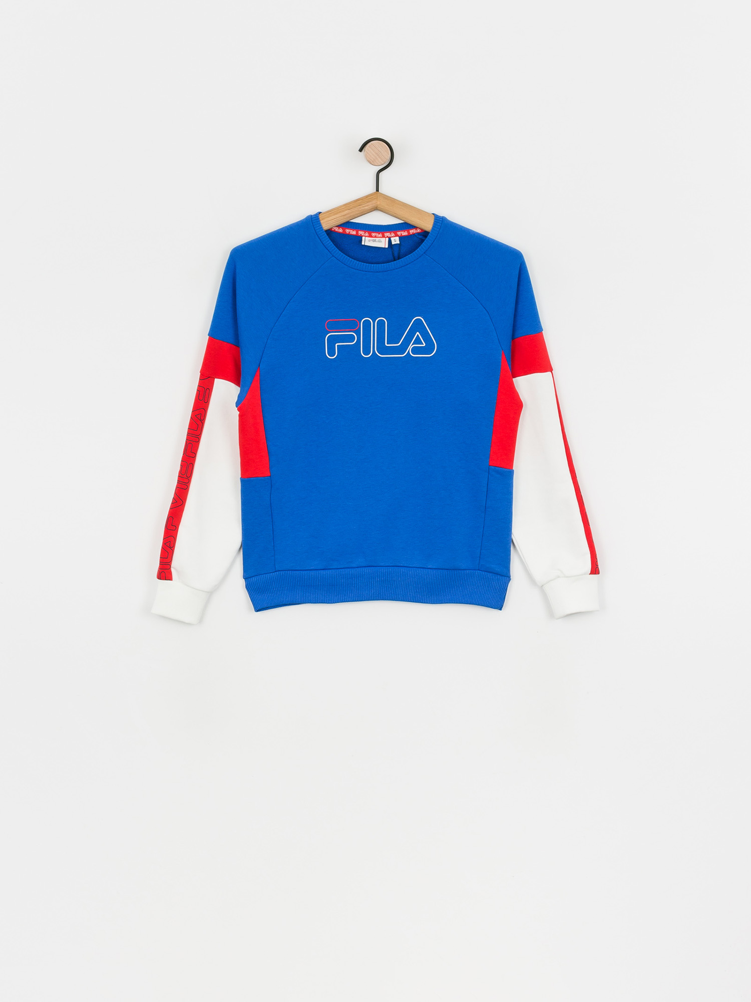 Bluza Fila Laisa Wmn (skydiver/bright white/poppy red)