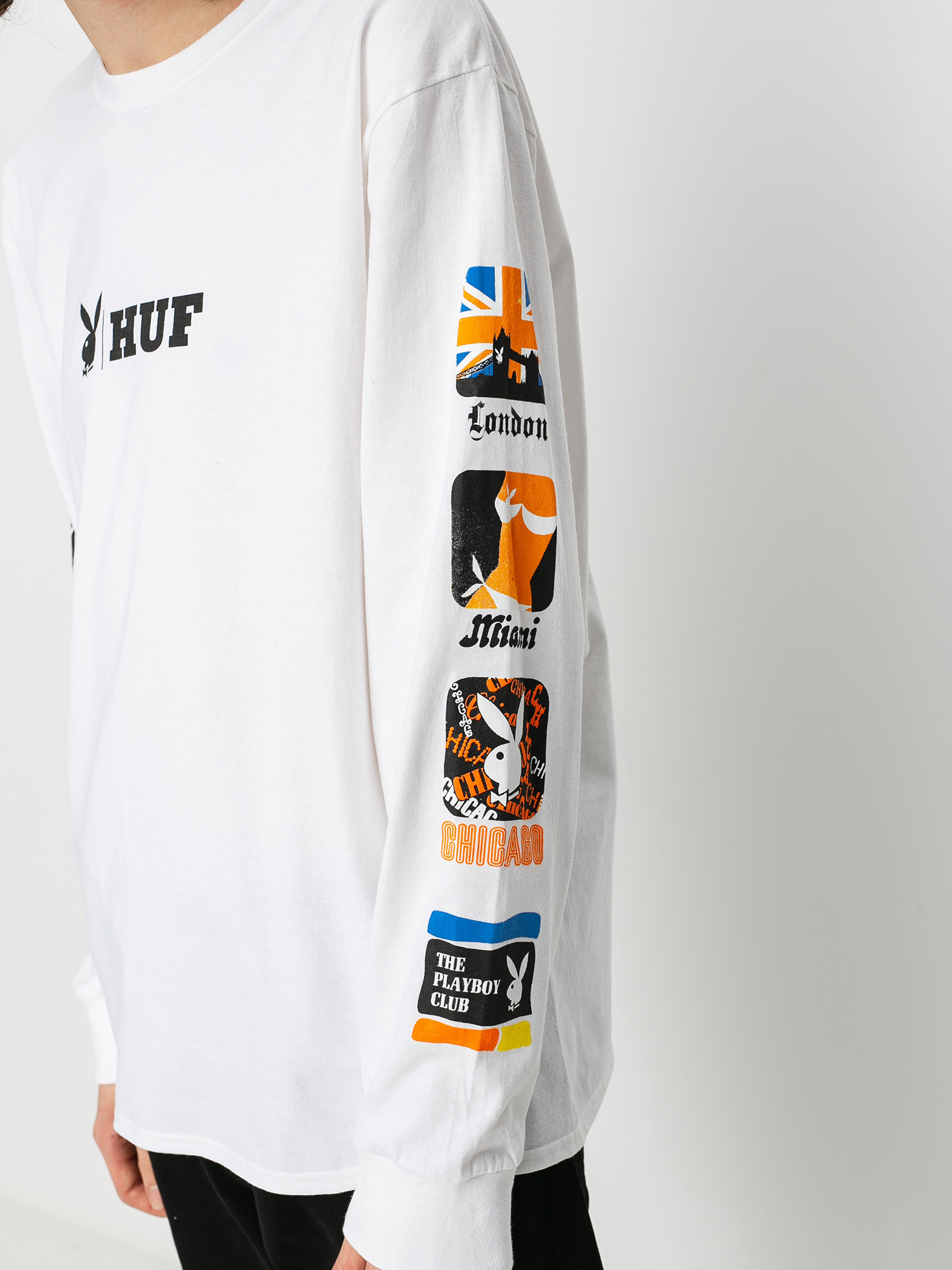 Longsleeve HUF X Playboy Club Intl (white)