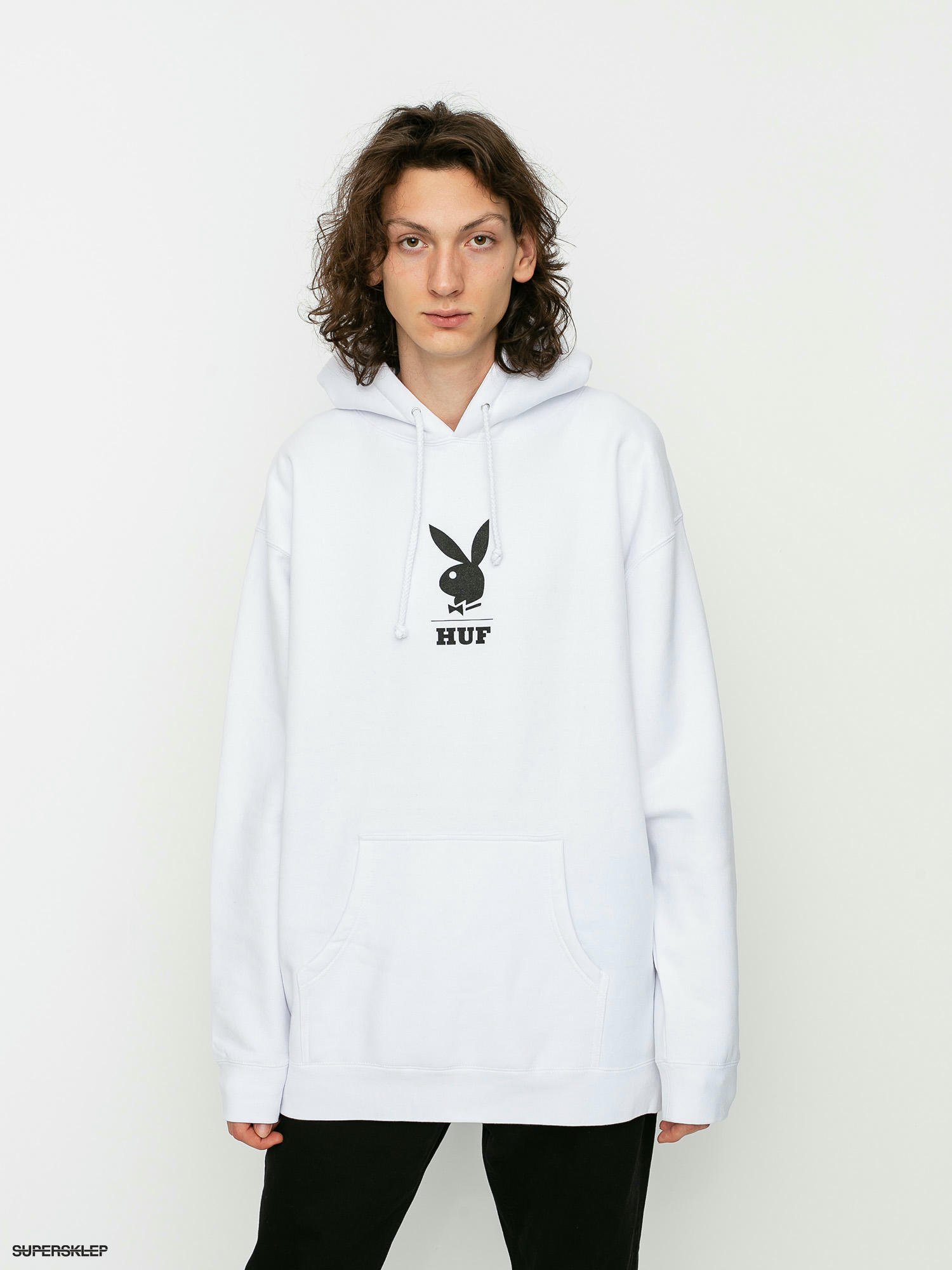 Bluza z kapturem HUF X Playboy May88 Cover HD (white)