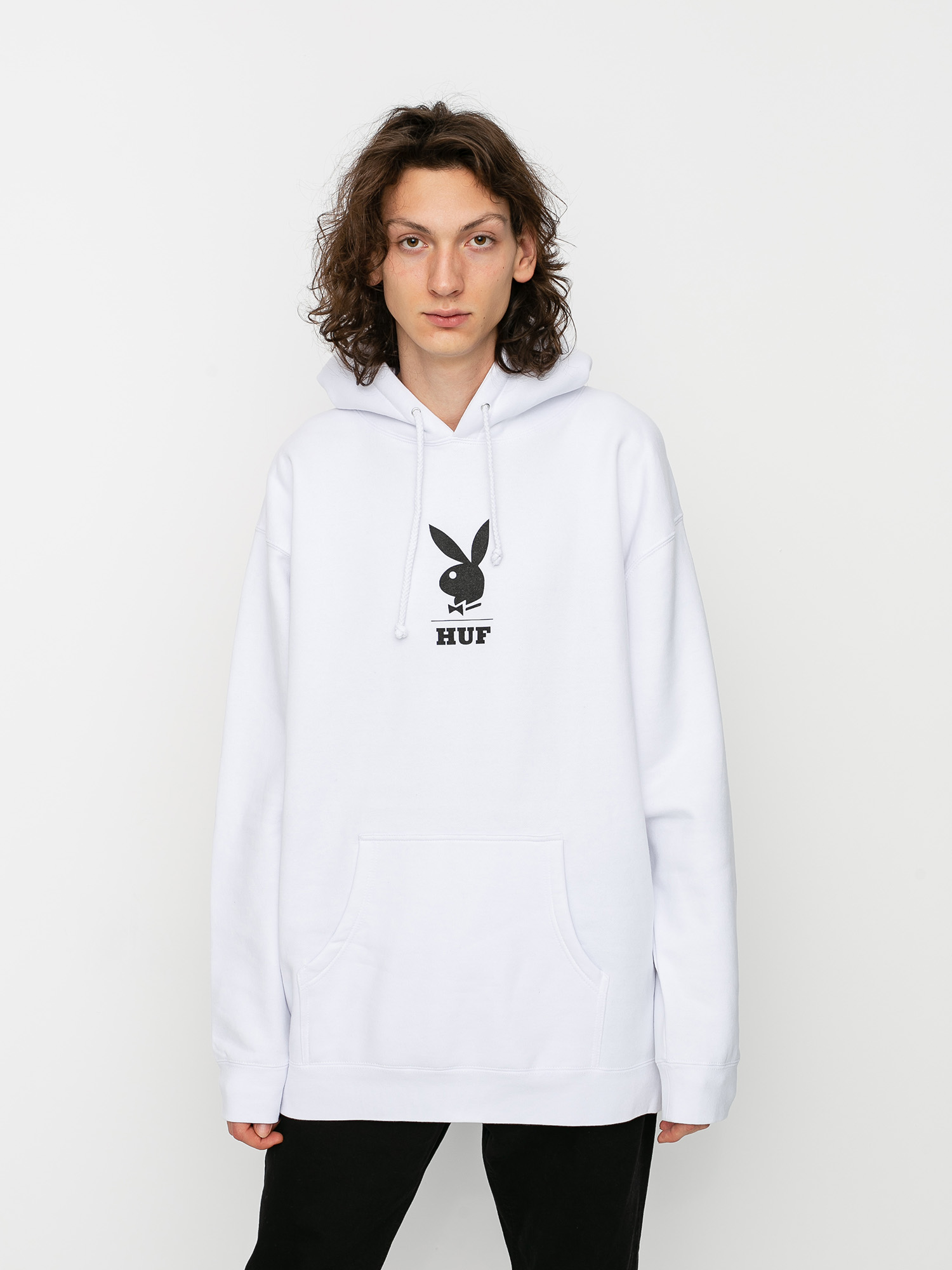 Bluza z kapturem HUF X Playboy May88 Cover HD (white)