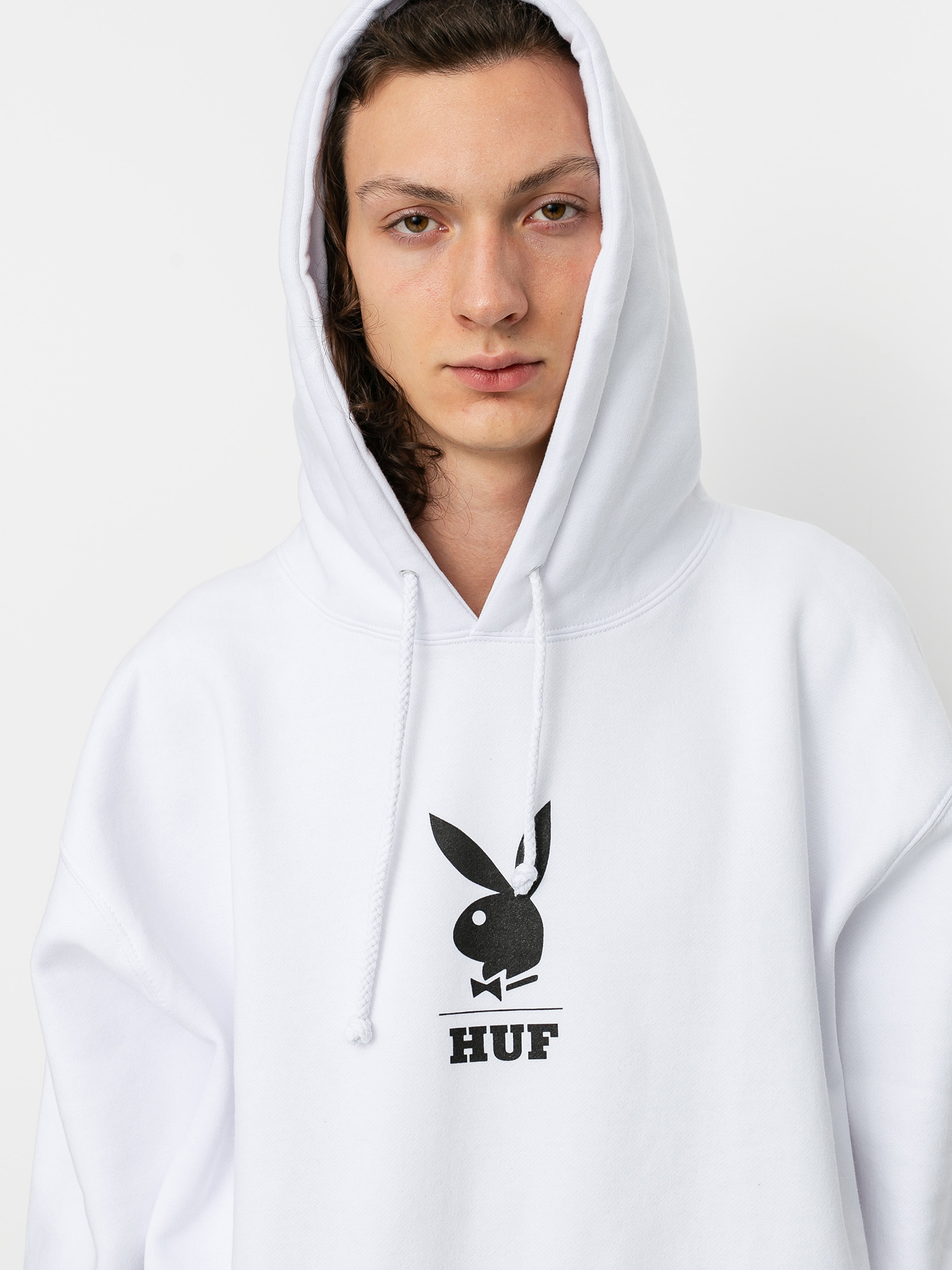 Bluza z kapturem HUF X Playboy May88 Cover HD (white)
