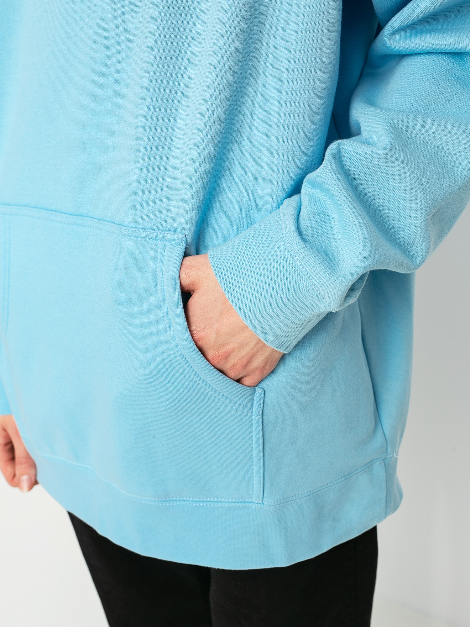 Bluza z kapturem RipNDip Great Wave HD (baby blue)