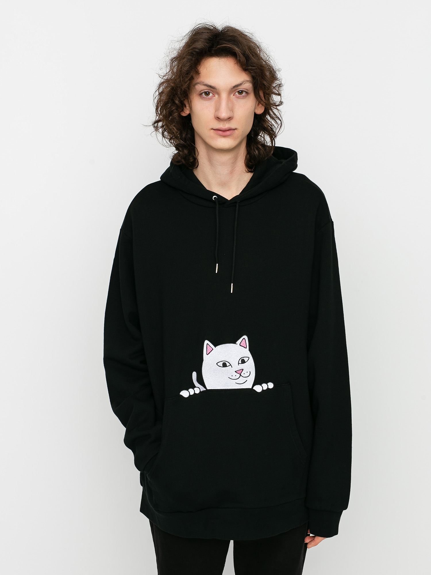 Bluza z kapturem RipNDip Peeking Nermal HD (black)