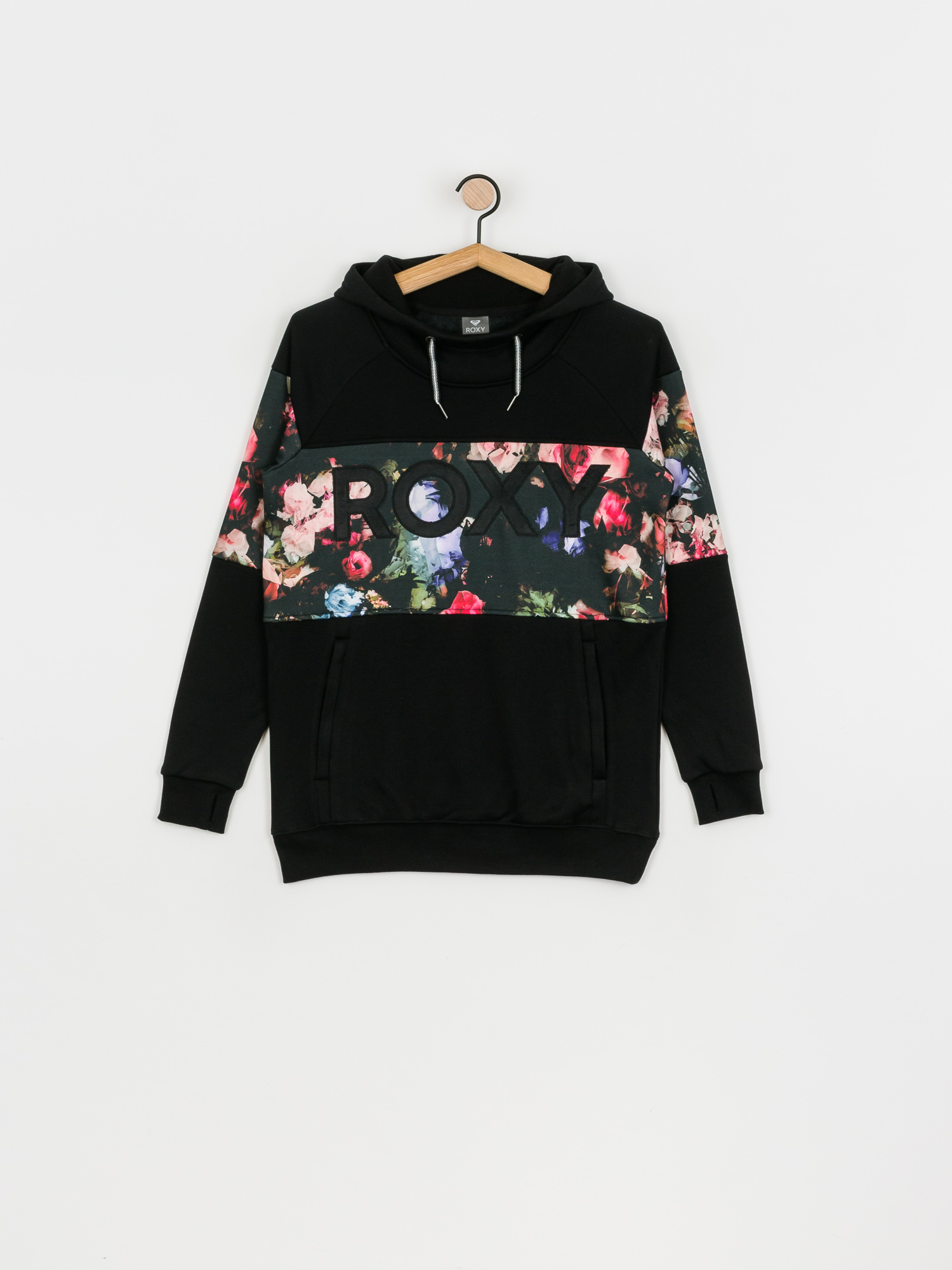 Damska Bluza aktywna Roxy Liberty HD (true black blooming party)