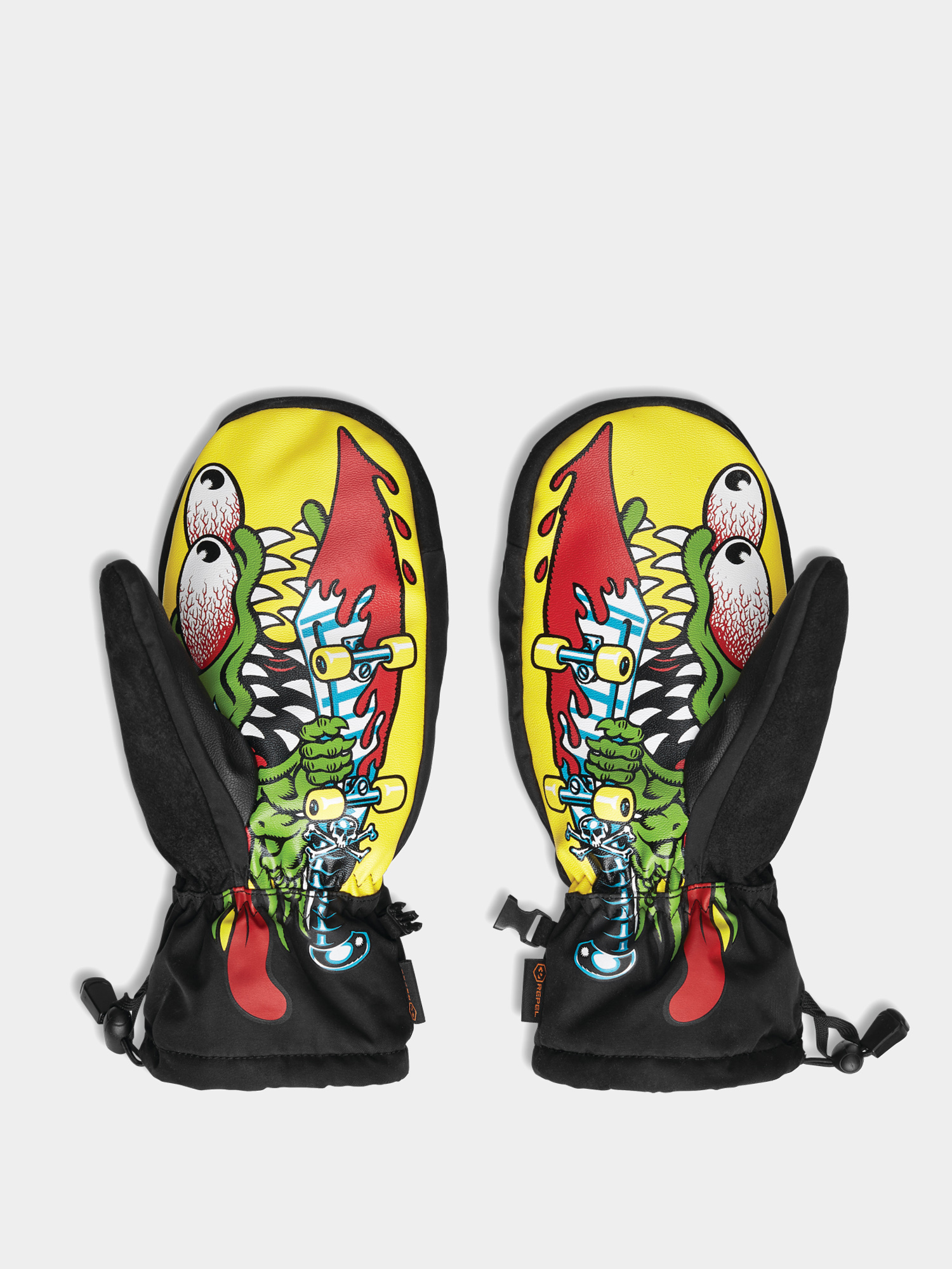 Rękawice ThirtyTwo Santa Cruz Mitt (black/yellow)
