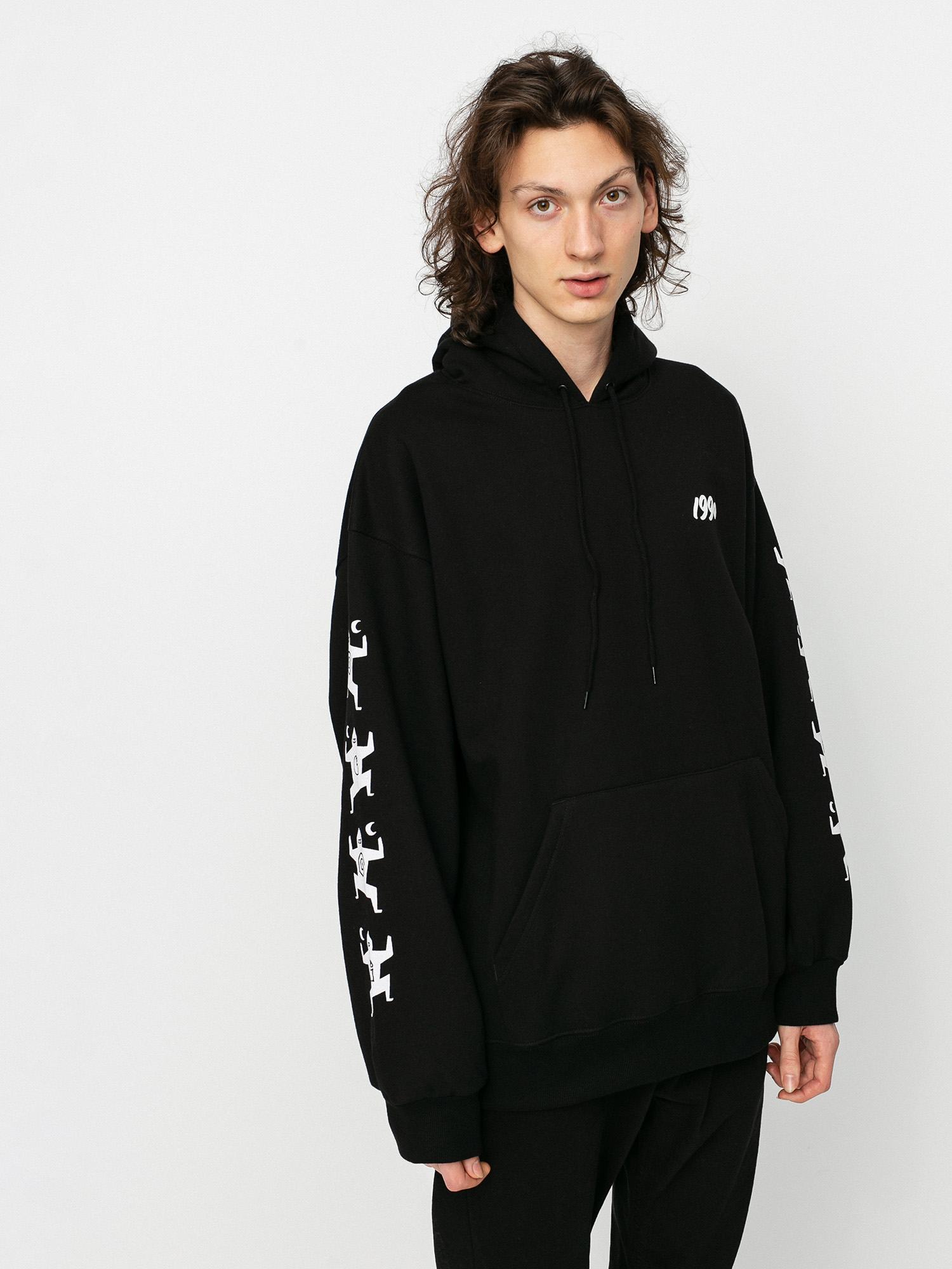 Bluza z kapturem Carhartt WIP X Relevant Parties Ninja Tune HD (black/white)