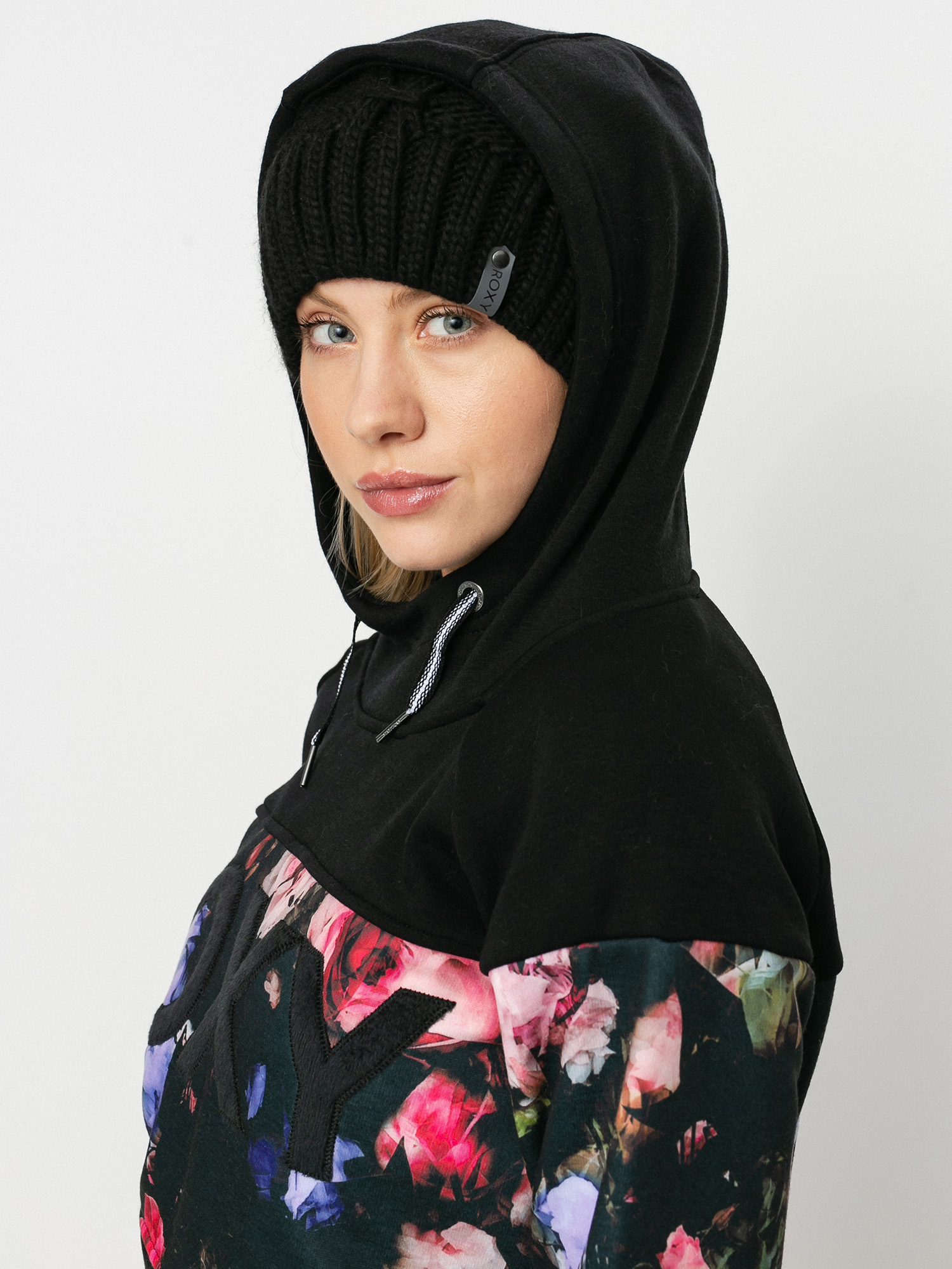Damska Bluza aktywna Roxy Liberty HD (true black blooming party)