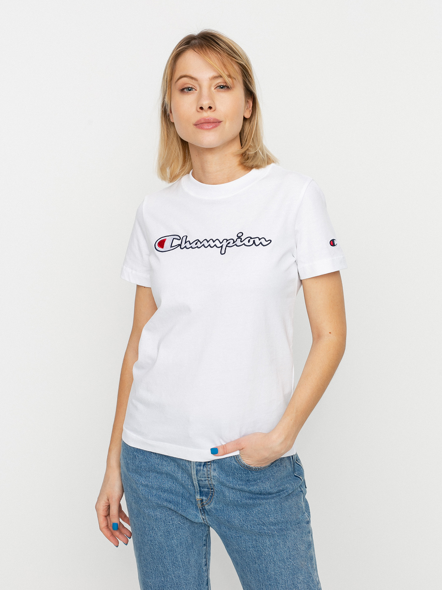T-shirt Champion Crewneck 113194 Wmn (wht)