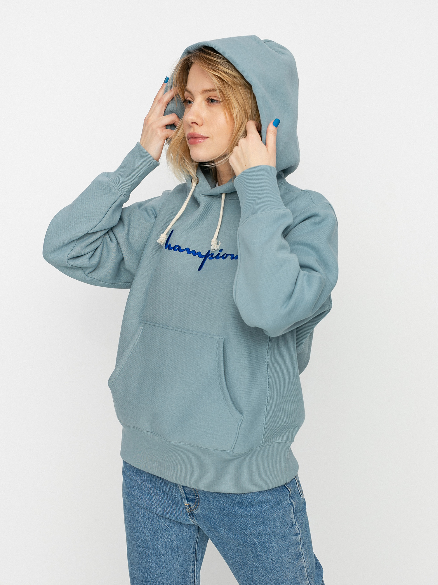 Bluza z kapturem Champion Sweatshirt HD 113794 Wmn (cgr)