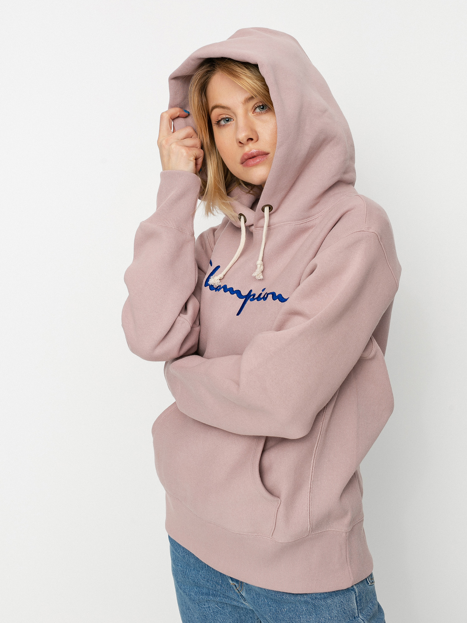 Bluza z kapturem Champion Sweatshirt HD 113794 Wmn (dma)
