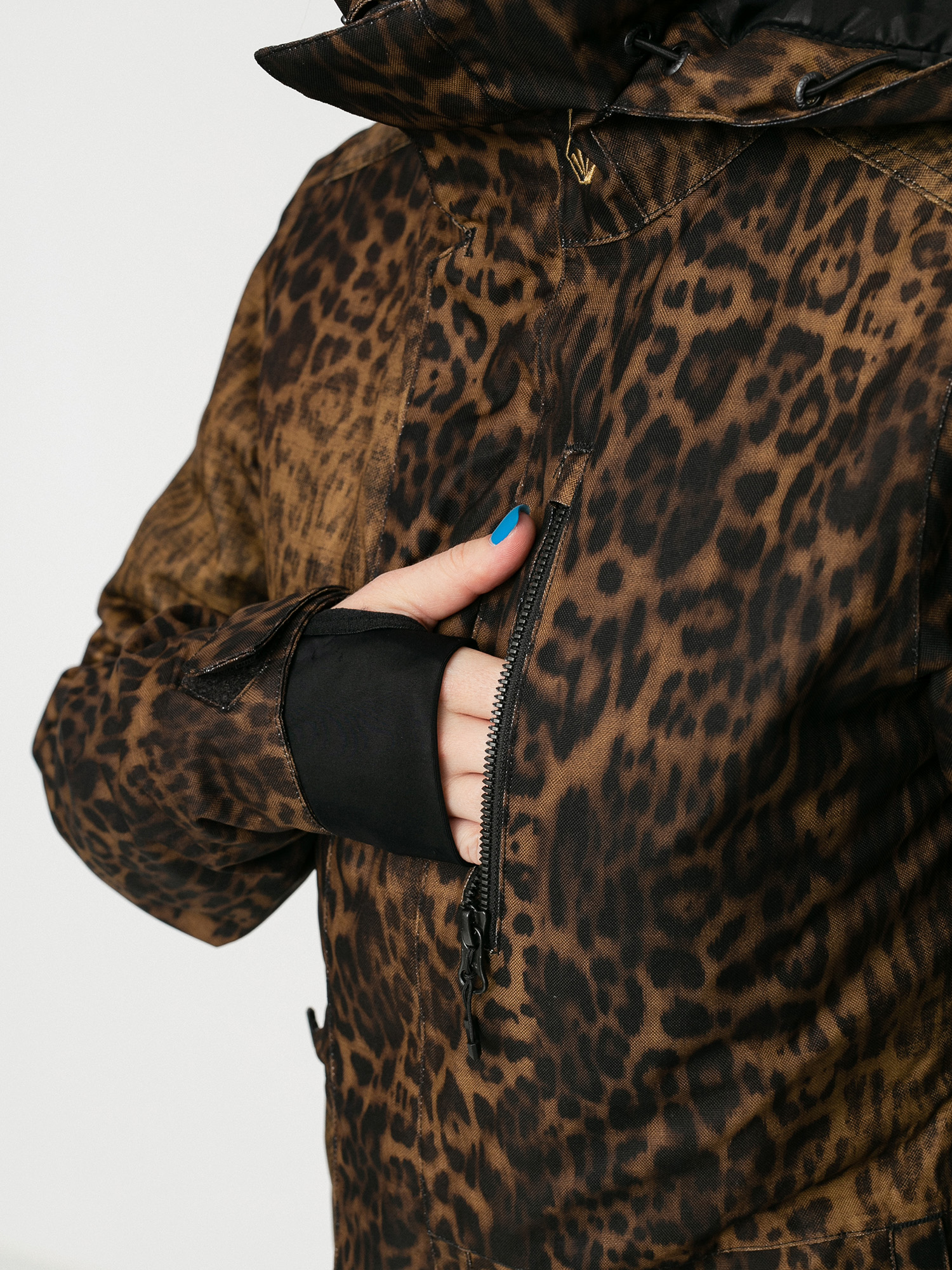 Damska Kurtka snowboardowa Volcom Shelter 3D Stretch (leopard)