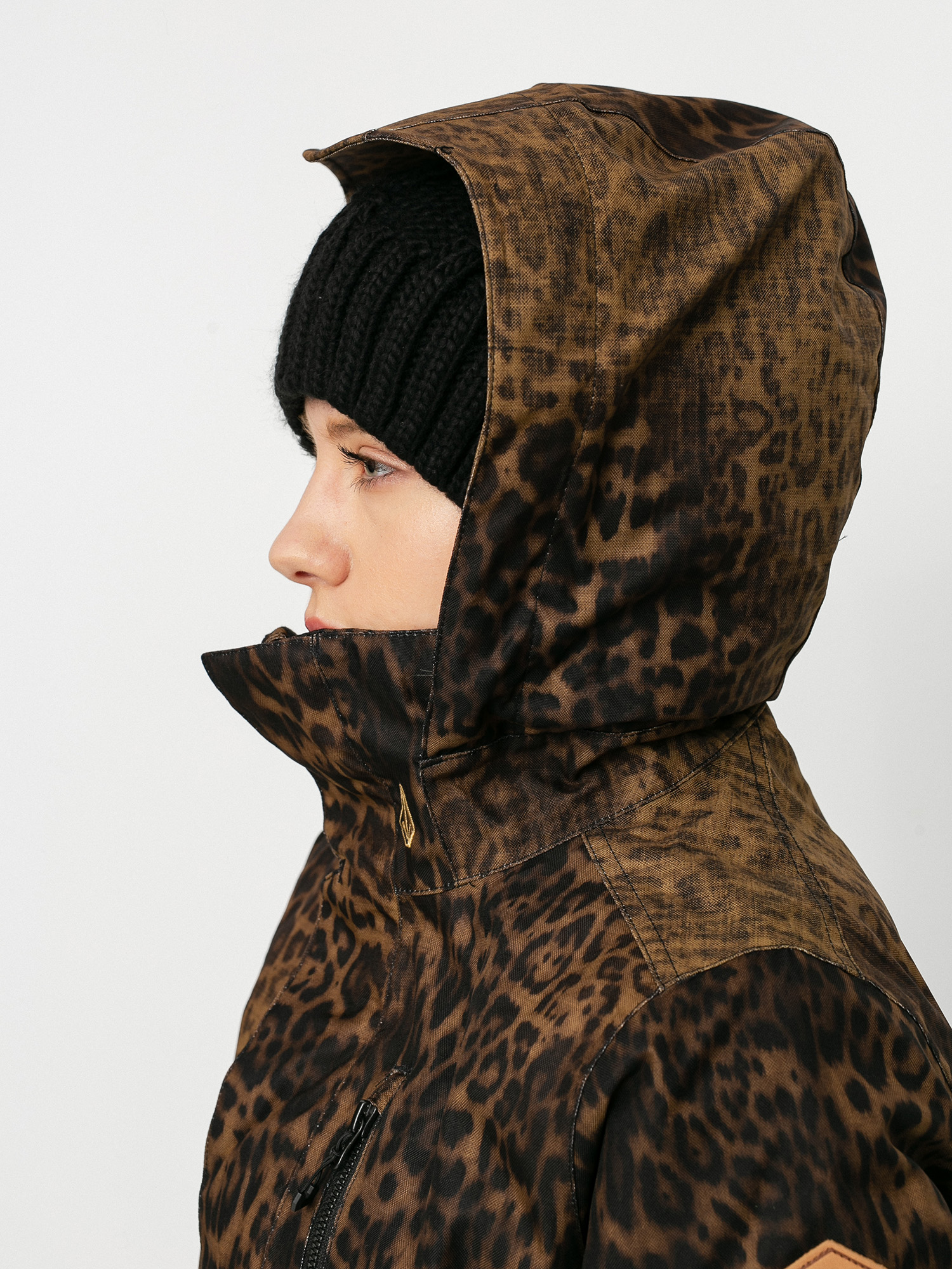 Damska Kurtka snowboardowa Volcom Shelter 3D Stretch (leopard)