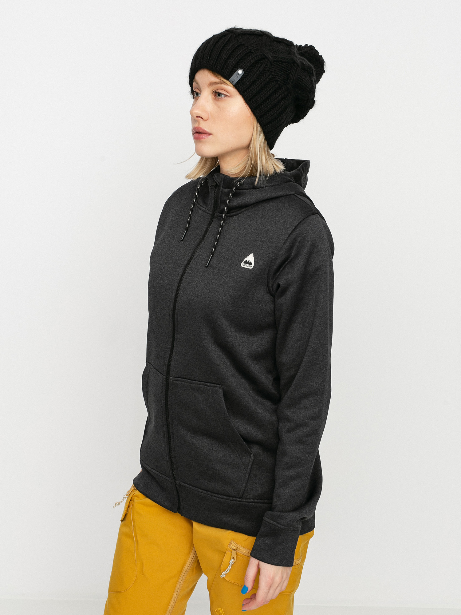 Damska Bluza aktywna Burton Oak ZHD (true black heather)