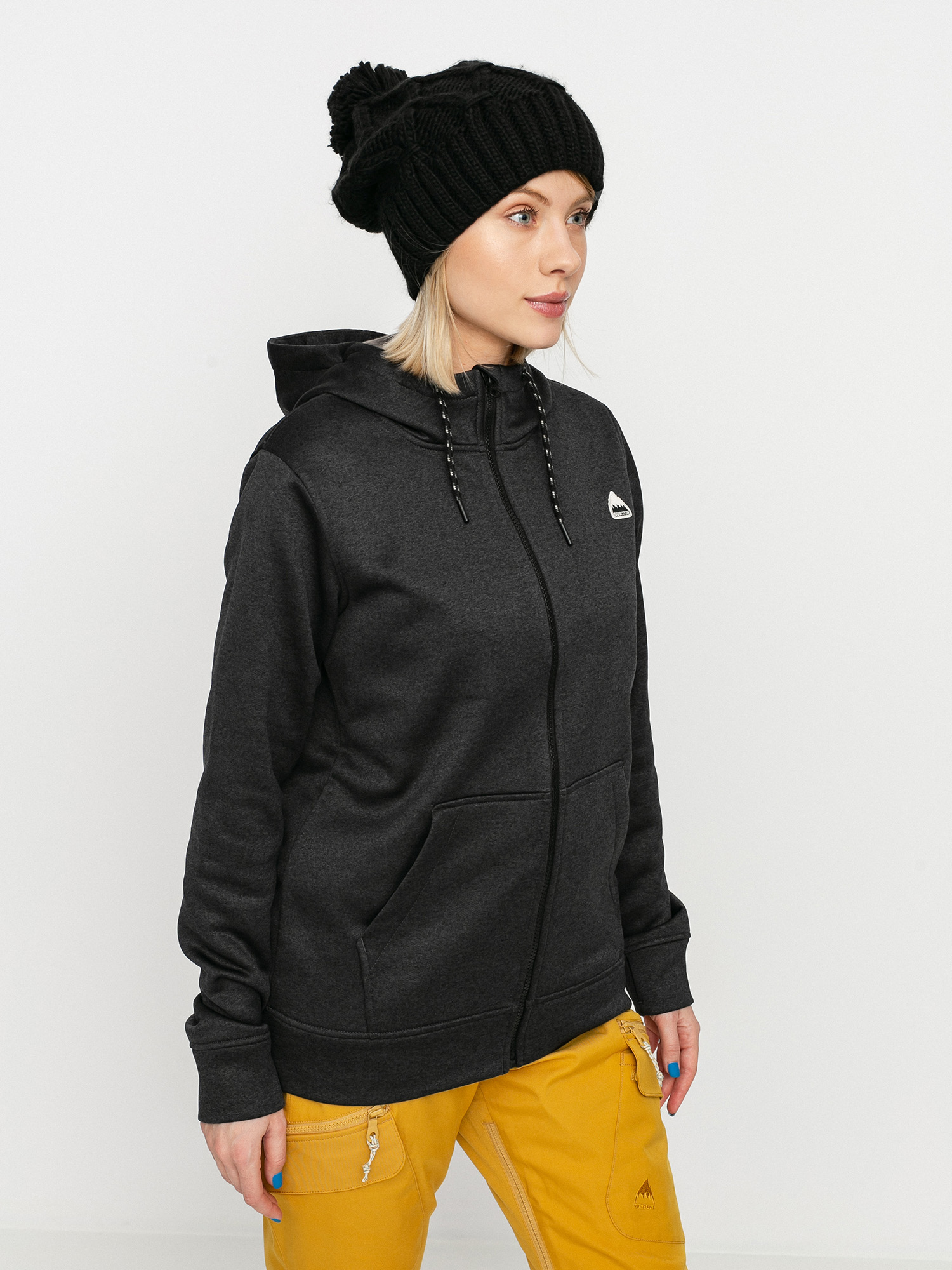 Damska Bluza aktywna Burton Oak ZHD (true black heather)