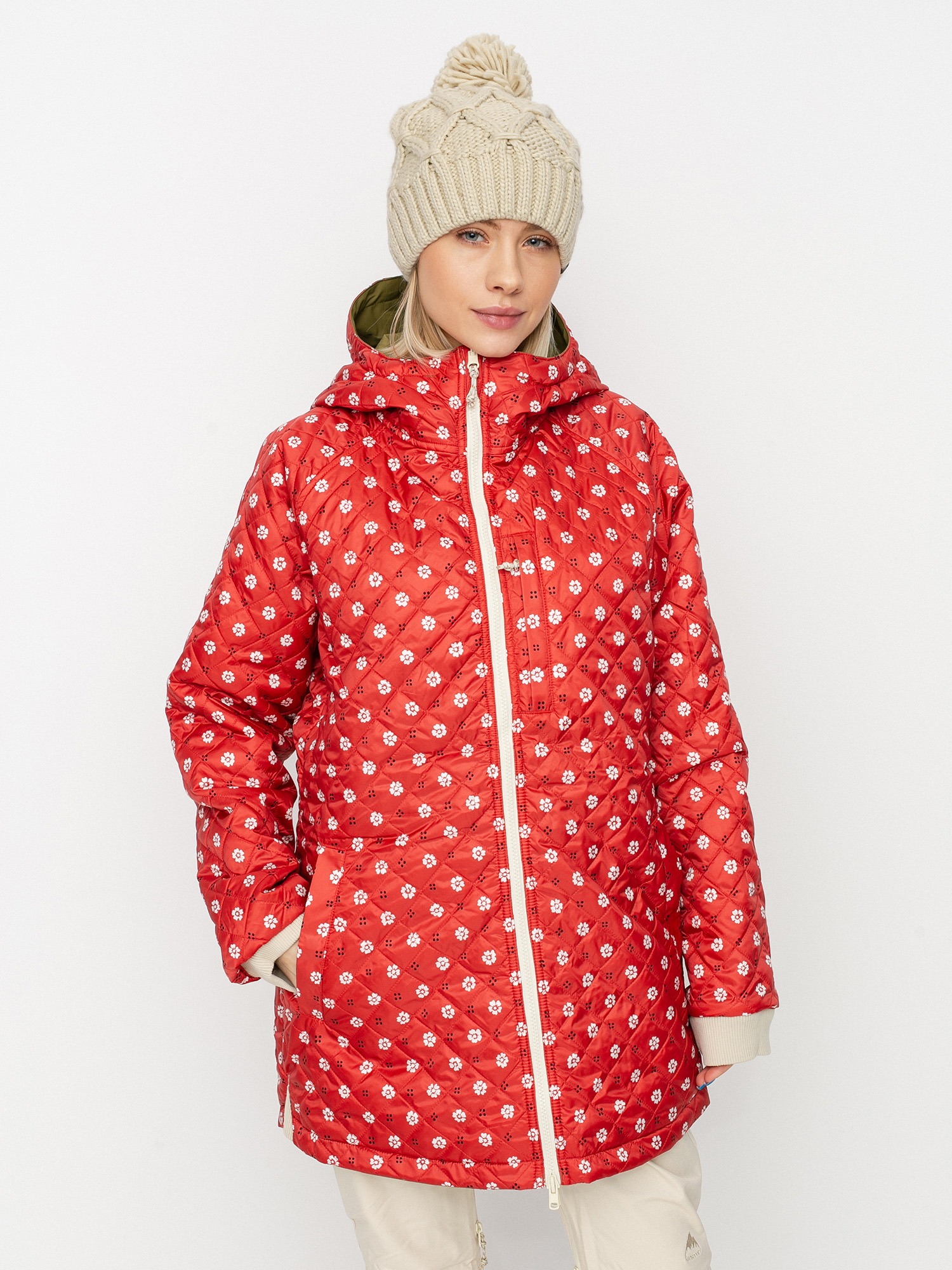 Kurtka Burton Moondaze Wmn (martini olive/deconstructed bandana)