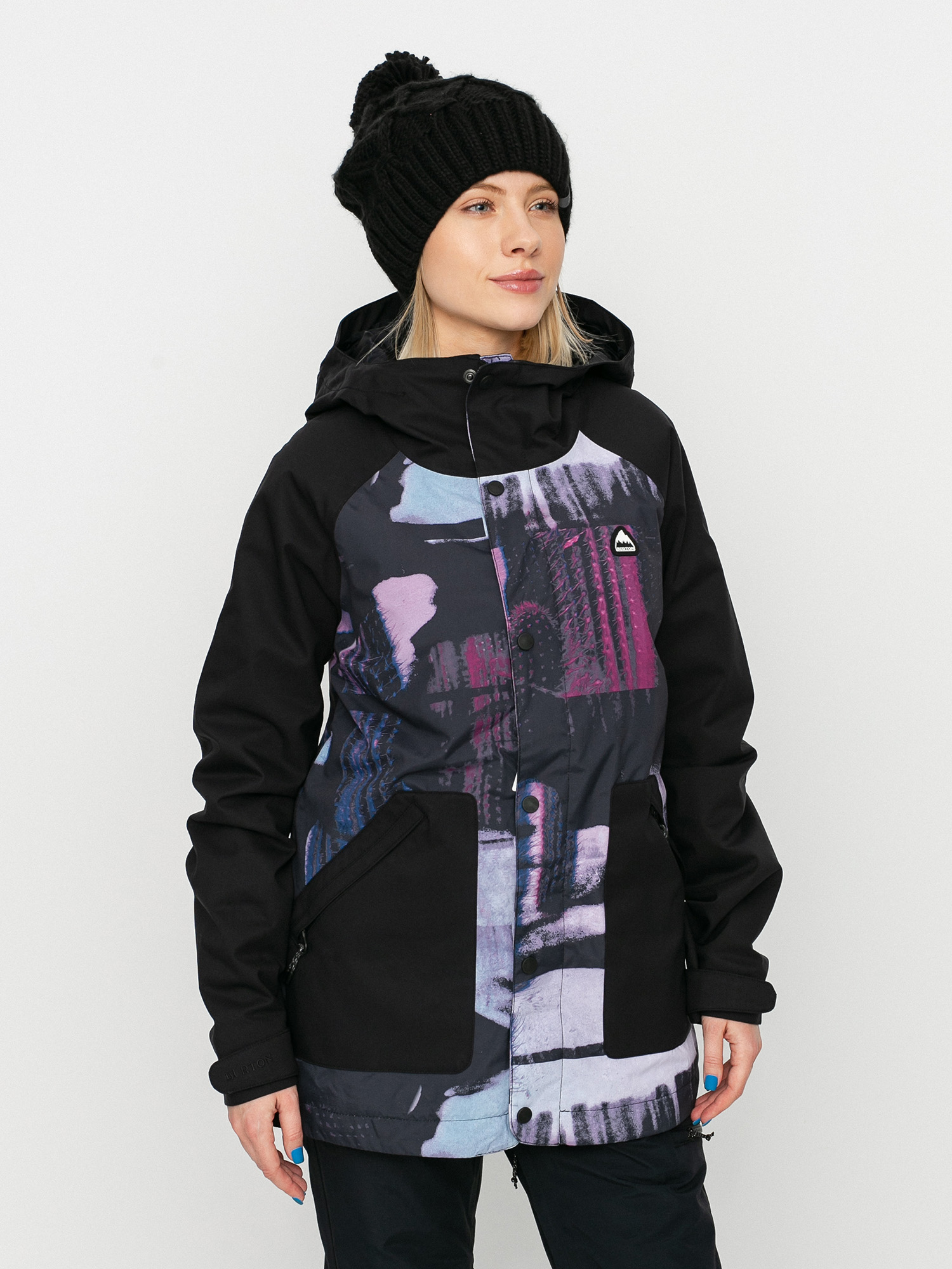 Damska Kurtka snowboardowa Burton Eastfall (true black/desert dream)