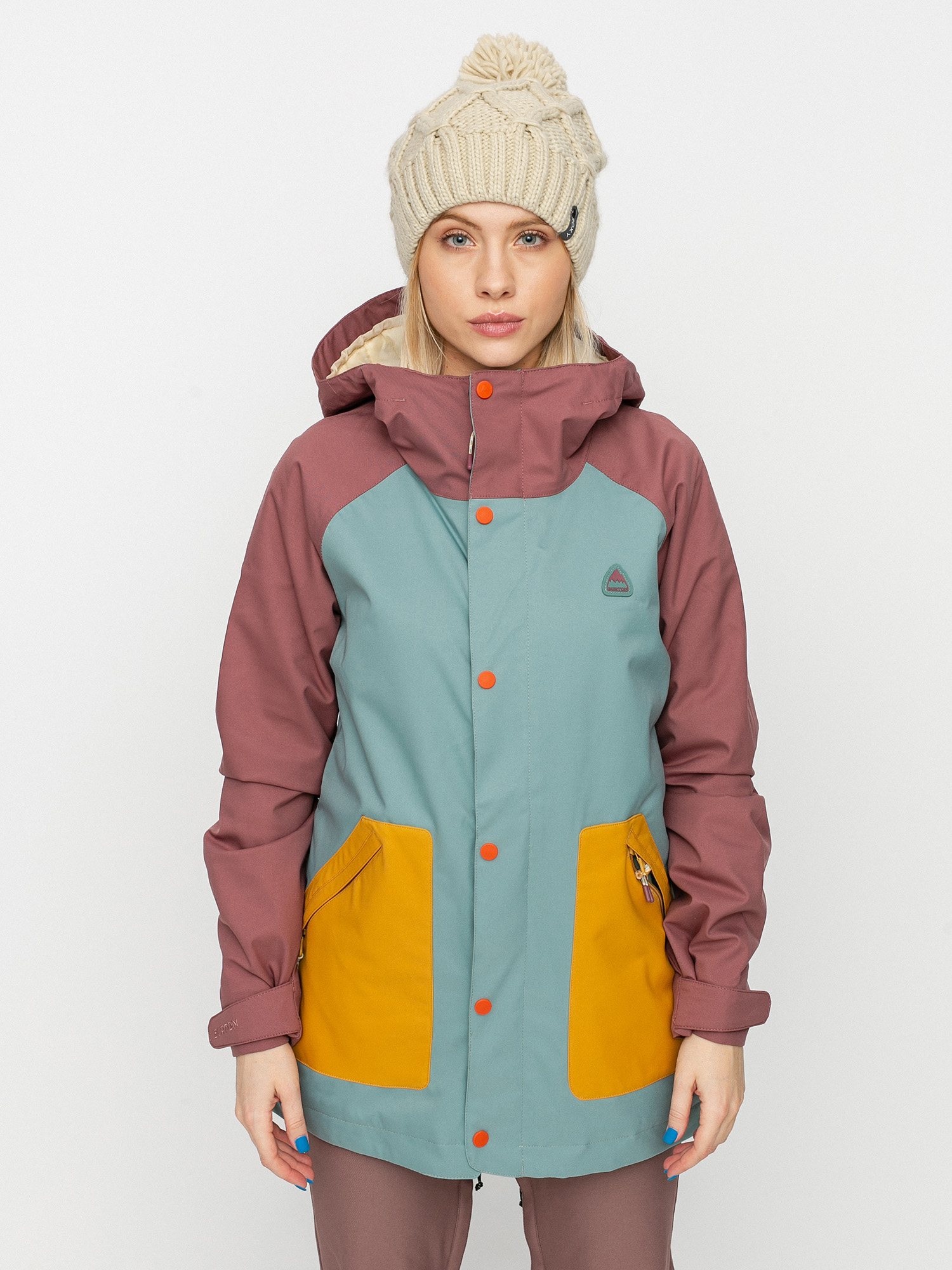 Damska Kurtka snowboardowa Burton Eastfall (rose brown/trellis/harvest gold)