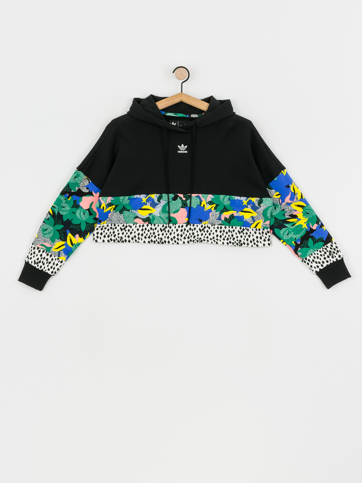 Bluza z kapturem adidas Originals Cropped HD Wmn (black/multco)