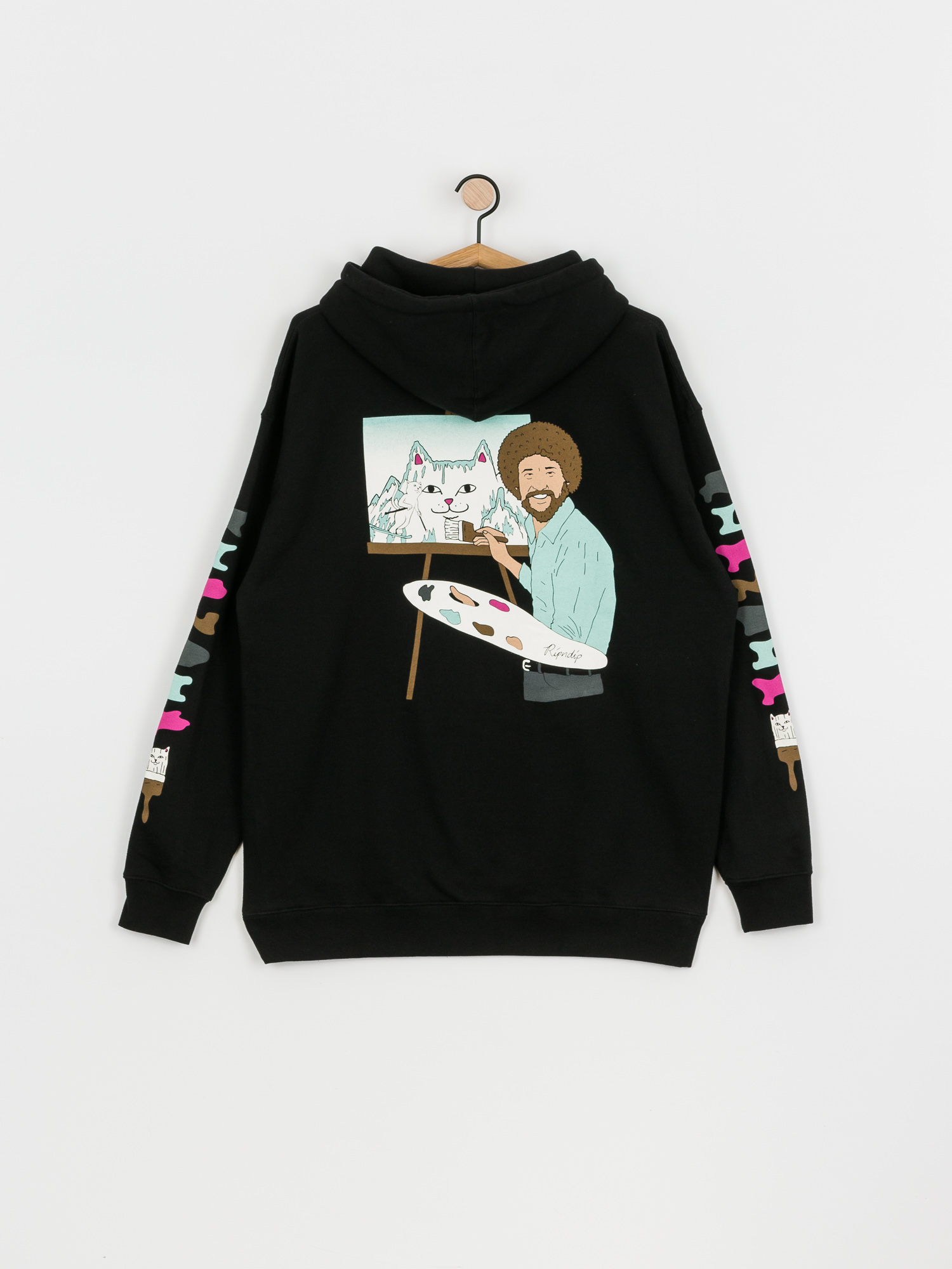 Bluza z kapturem RipNDip Beautiful Mountain HD (black)