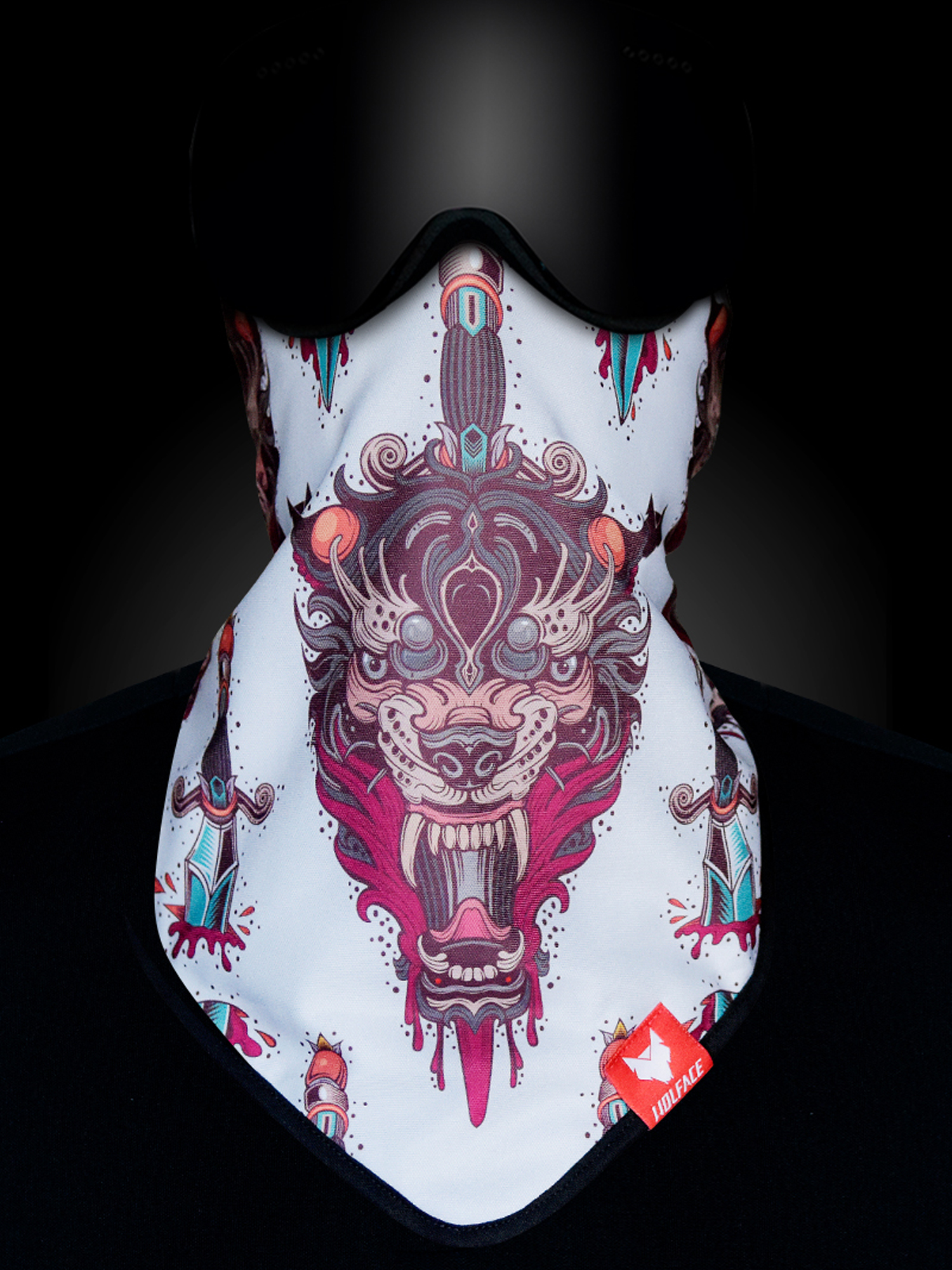 Bandana Wolface Okami (white)