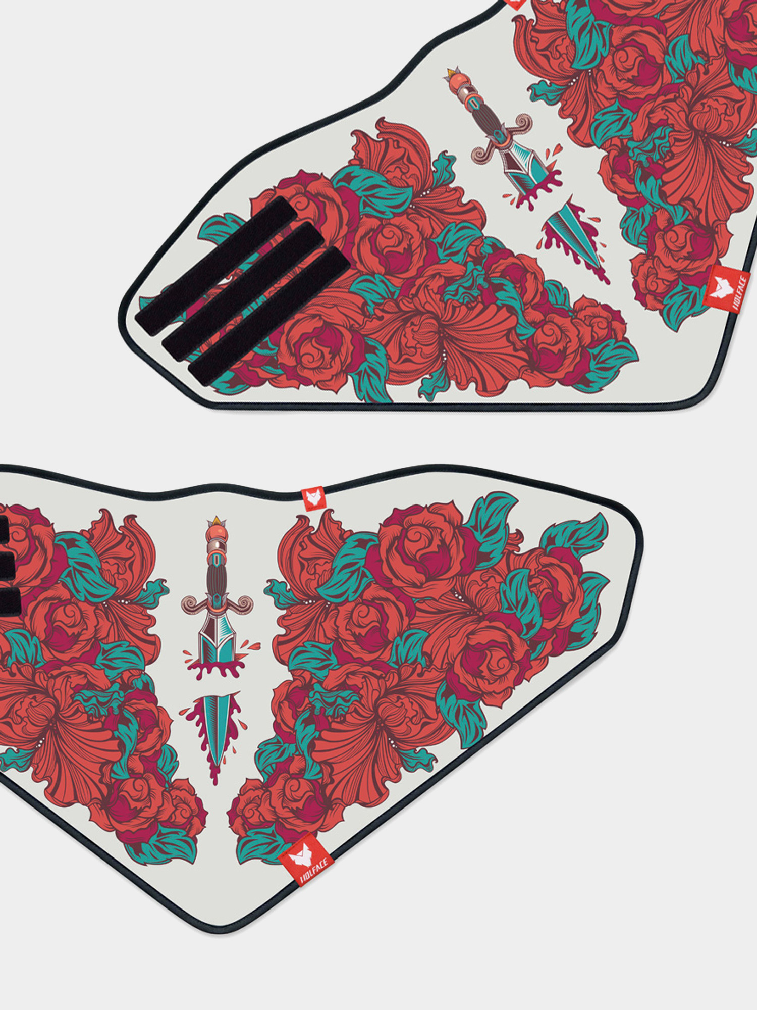 Bandana Wolface Knif N Roses (white)