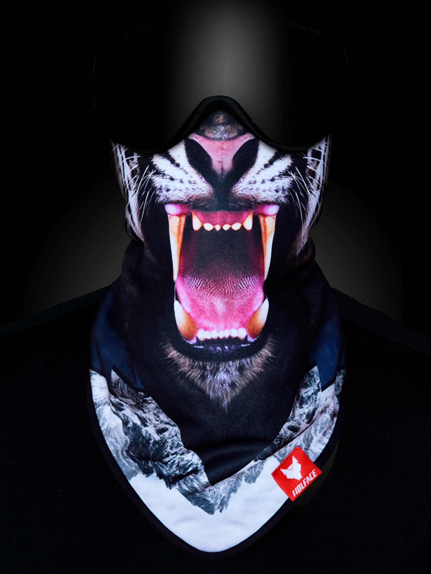 Bandana Wolface Wild Tiger (black)