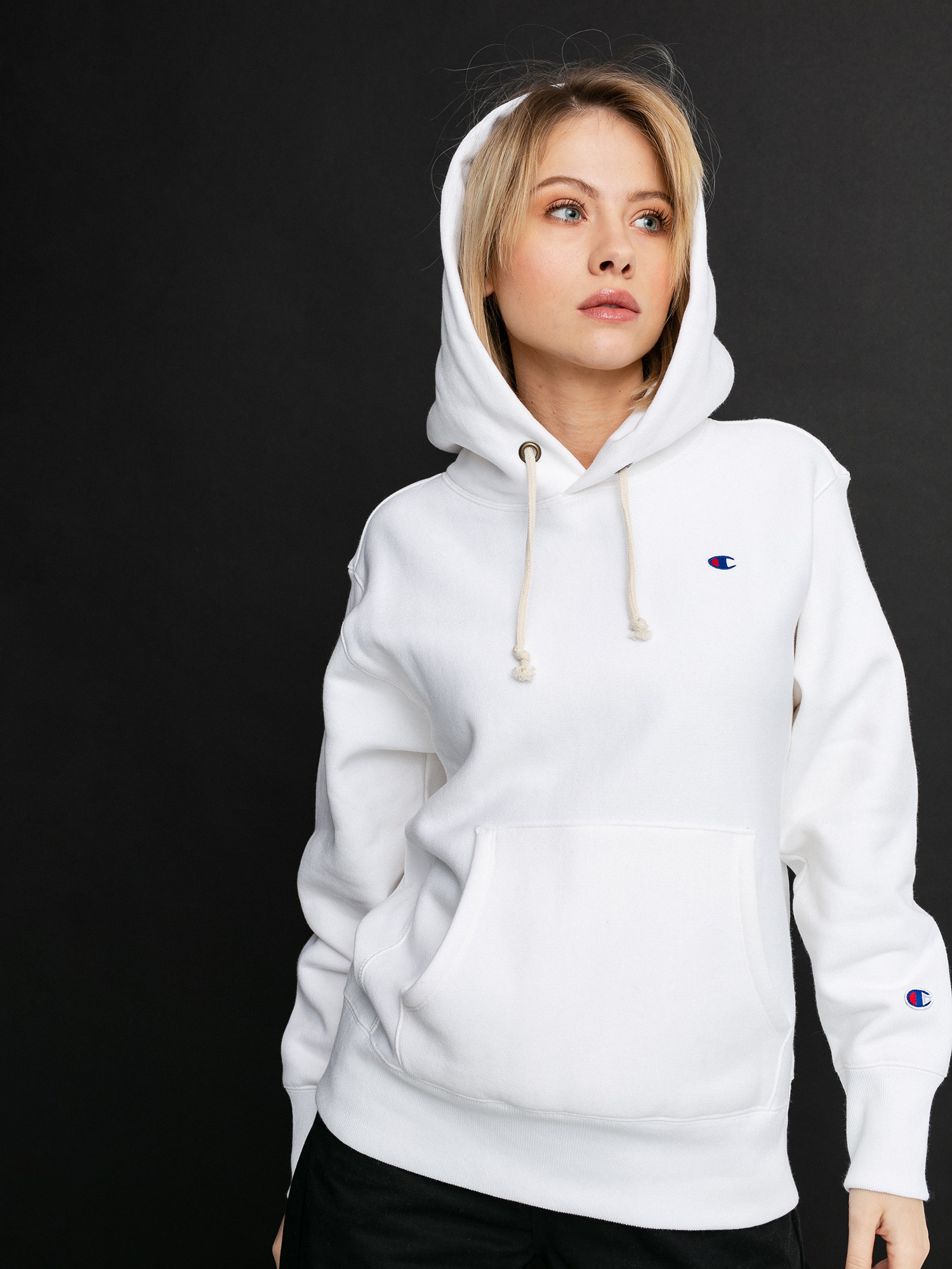 Bluza z kapturem Champion Sweatshirt HD 113350 Wmn (wht)
