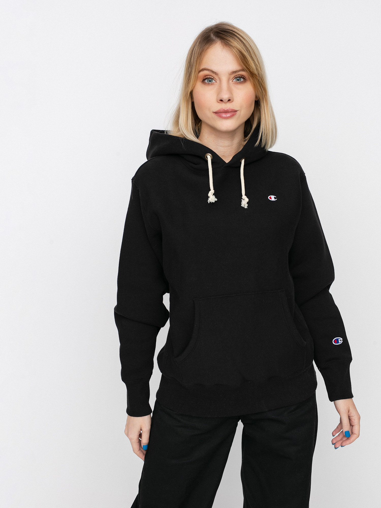 Bluza z kapturem Champion Sweatshirt HD 113350 Wmn (nbk)