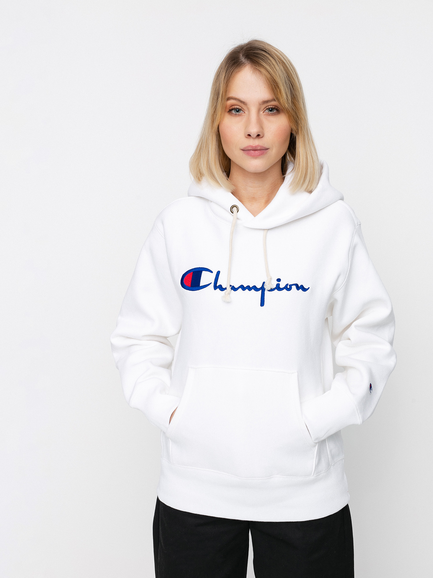 Bluza z kapturem Champion Sweatshirt HD 113794 Wmn (wht)