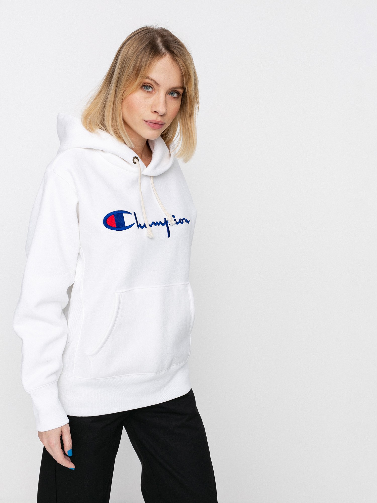 Bluza z kapturem Champion Sweatshirt HD 113794 Wmn (wht)